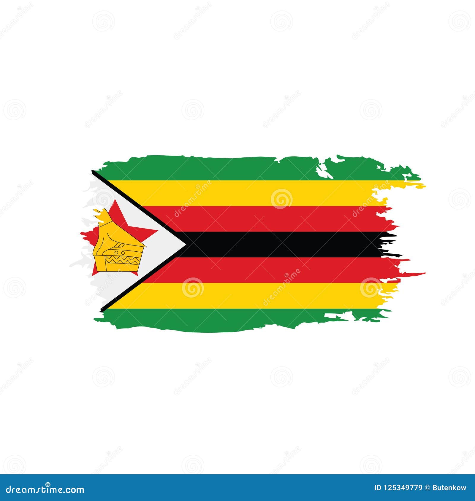 Download Zimbabwe Flag, Vector Illustration Stock Vector ...