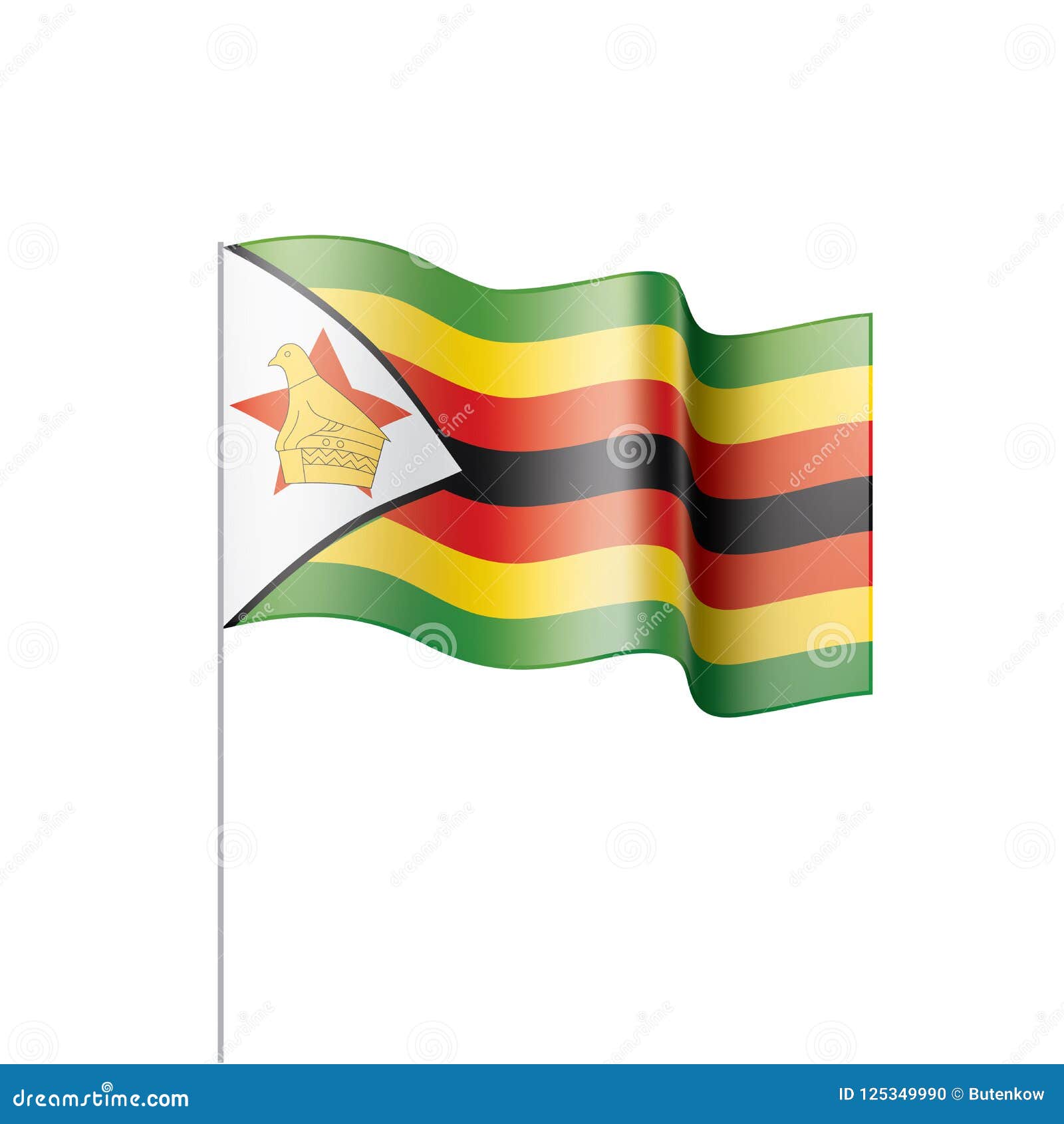 Download Zimbabwe Flag, Vector Illustration Stock Vector ...