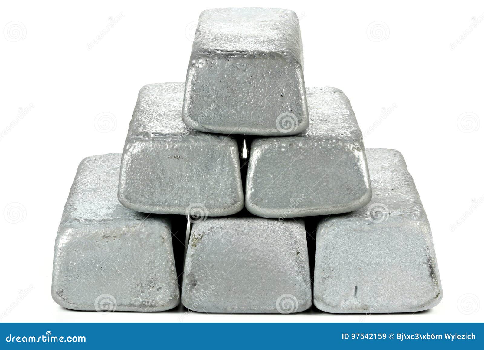 Zinc bars stock image. Image of materials, background 97542159