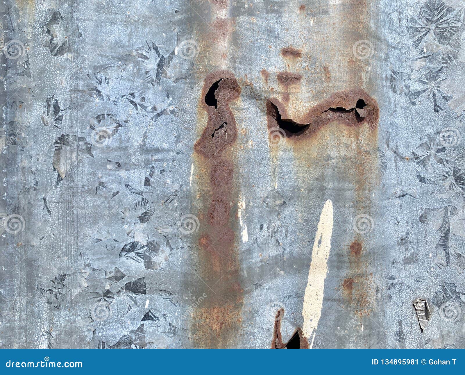 Zinc Patterned Surface As Natural Background Stock Image Image of