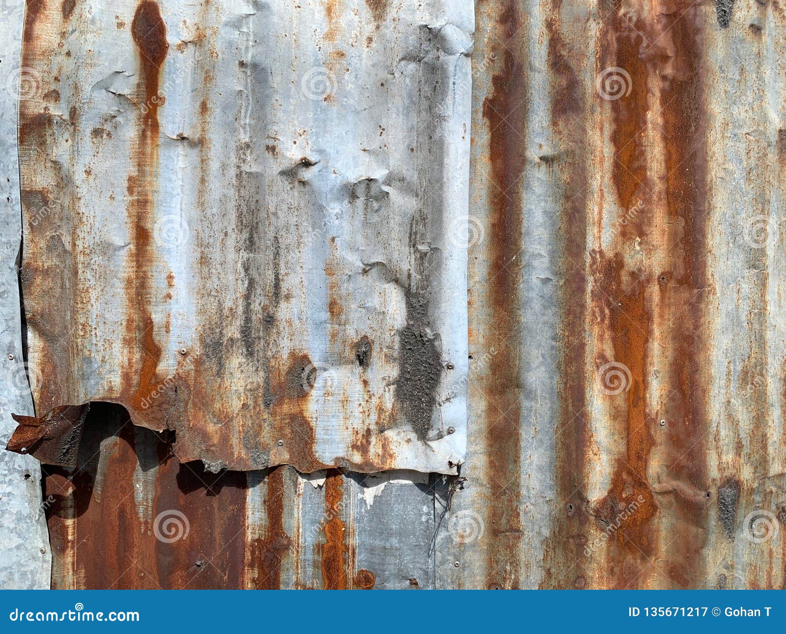 Zinc Patterned Surface As Natural Background Stock Image Image of