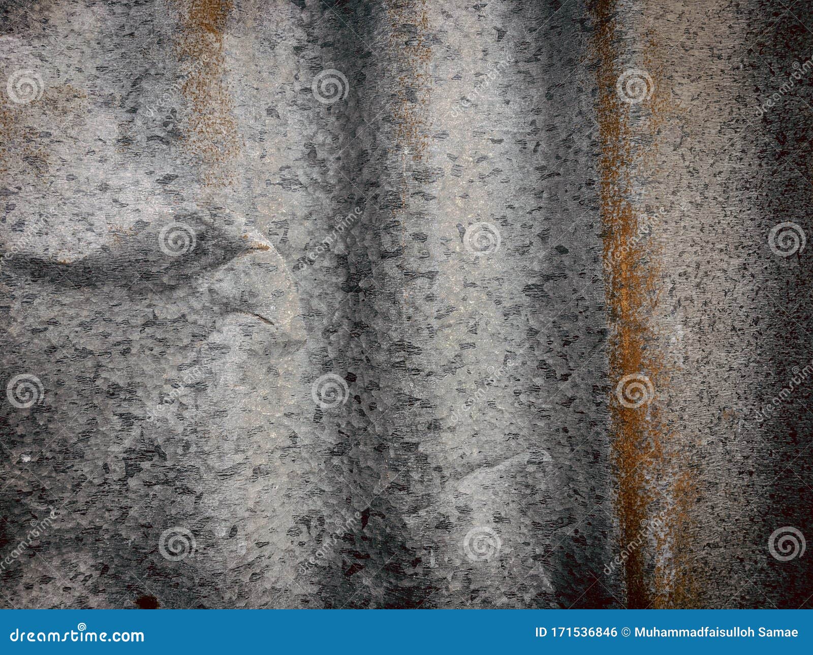 Zinc Vintage Texture Background, Rusty Galvanized Stock Photo Image