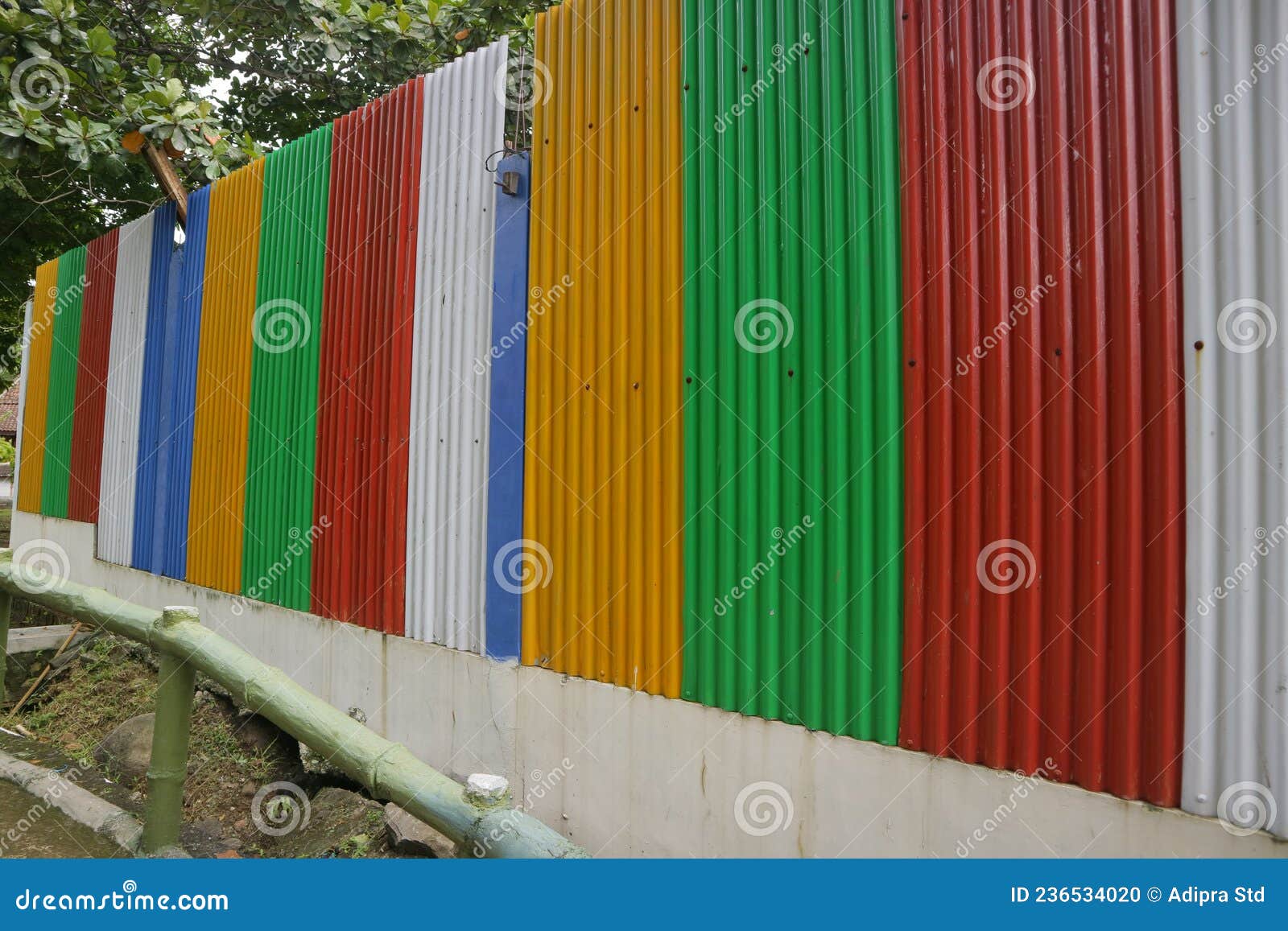 Zinc Wall with Colorful Paint Stock Photo Image of paint, color
