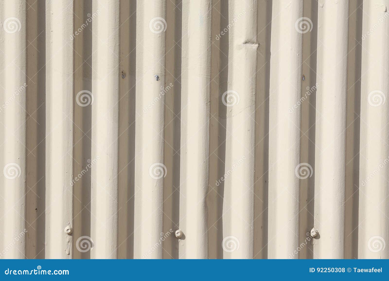 Zinc Wall with White Cream Cracked Paint. Stock Photo Image of