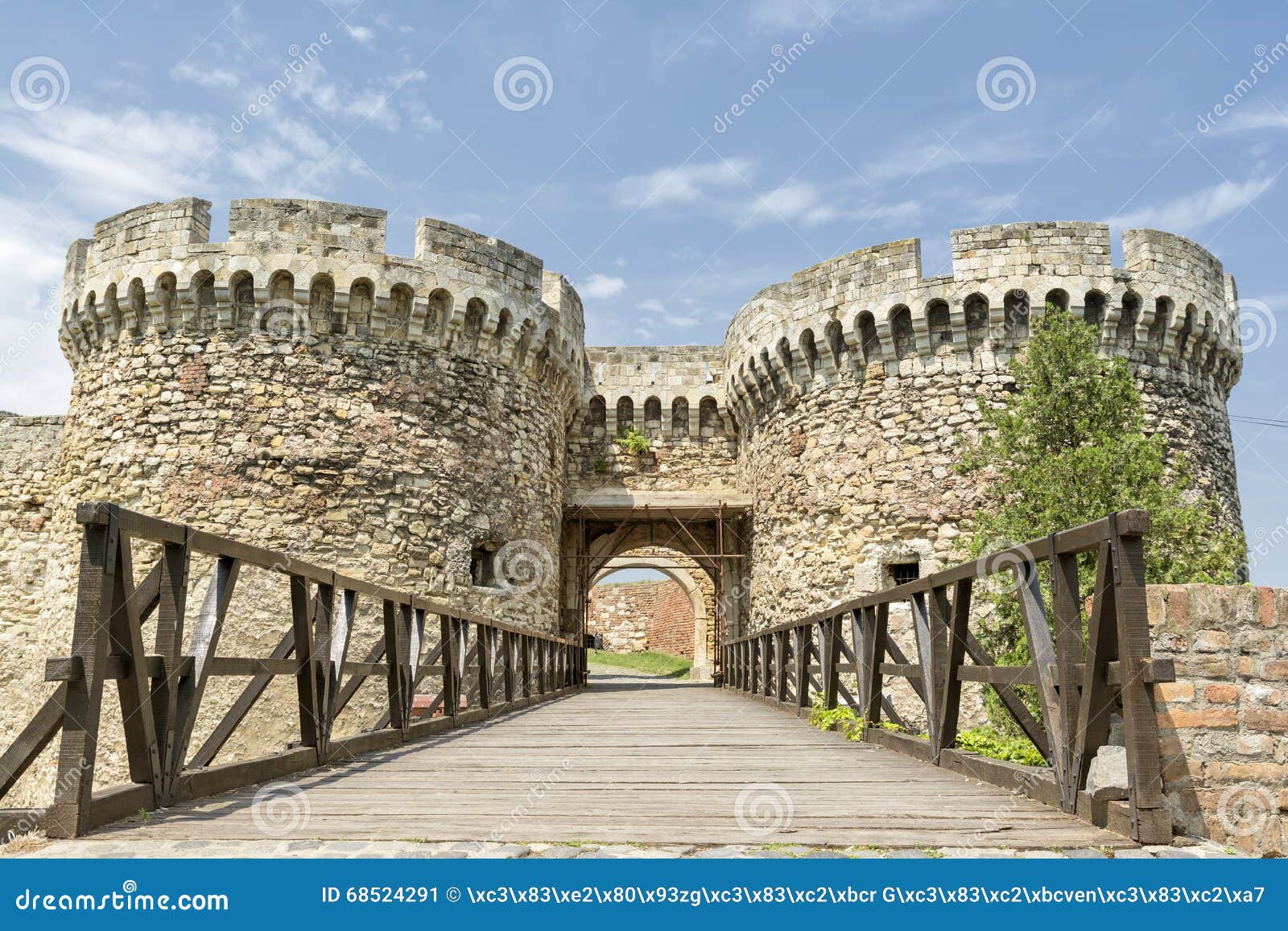 zindan gate inside belgrade fortress, belgrade, serbia