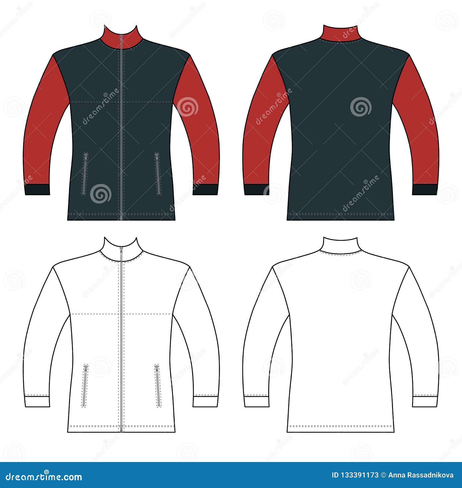 Download Vector Zip Jacket Stock Illustrations 1 666 Vector Zip Jacket Stock Illustrations Vectors Clipart Dreamstime
