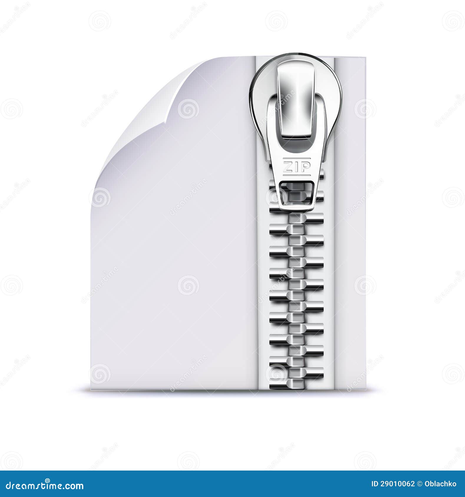 Zip file stock vector. Illustration of closing, pressure - 29010062