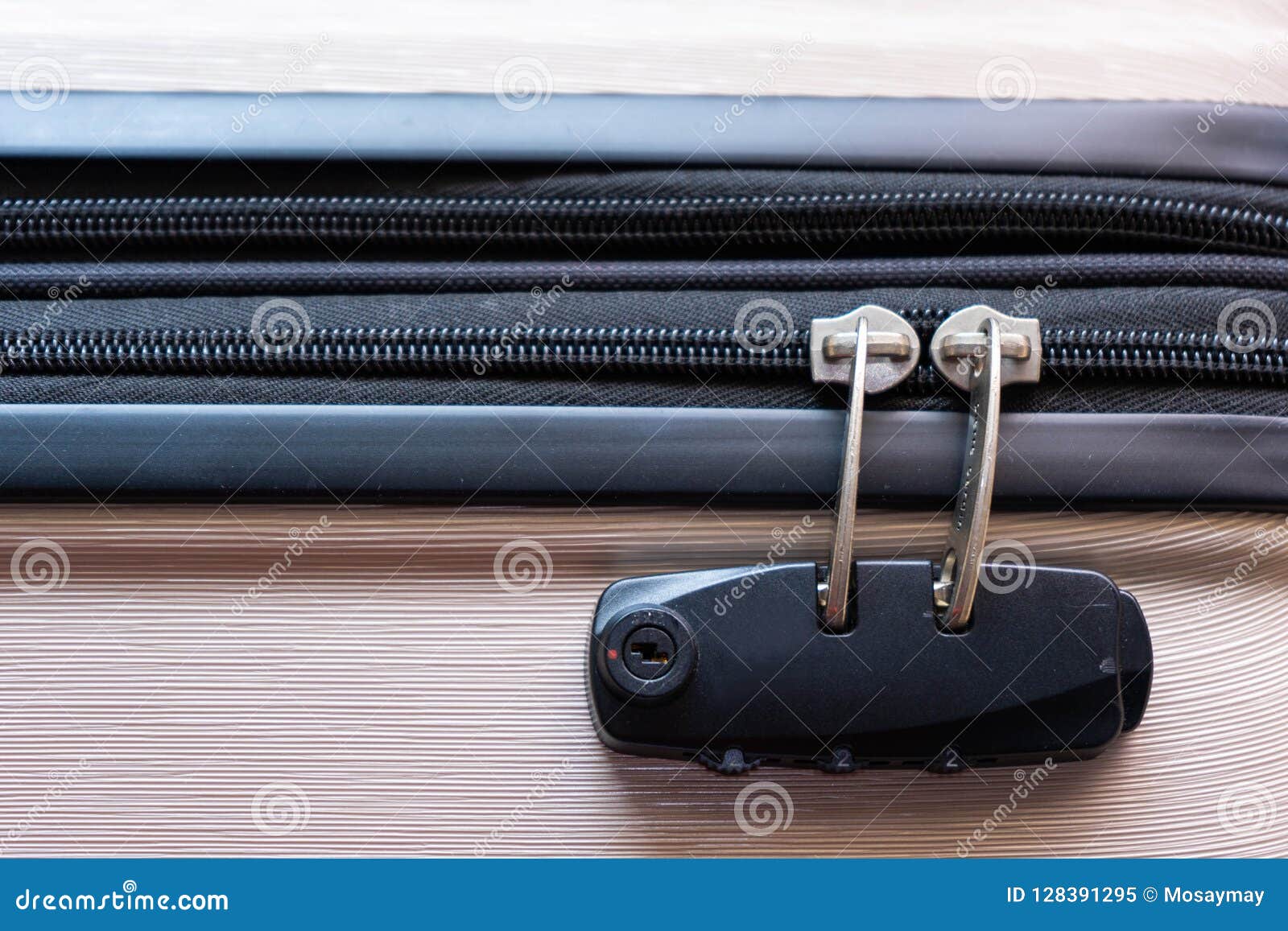 Zip and Lock on the Baggage Stock Image Image of code, case 128391295