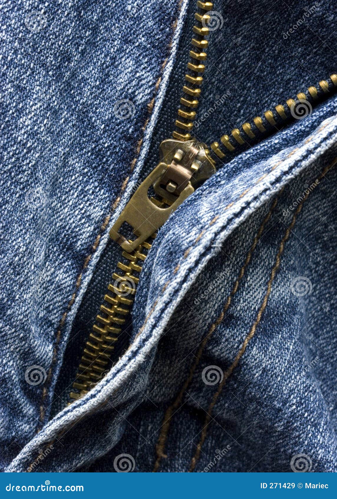 The Zip In A Pair Of Jeans Royalty Free Stock Images - Image: 271429