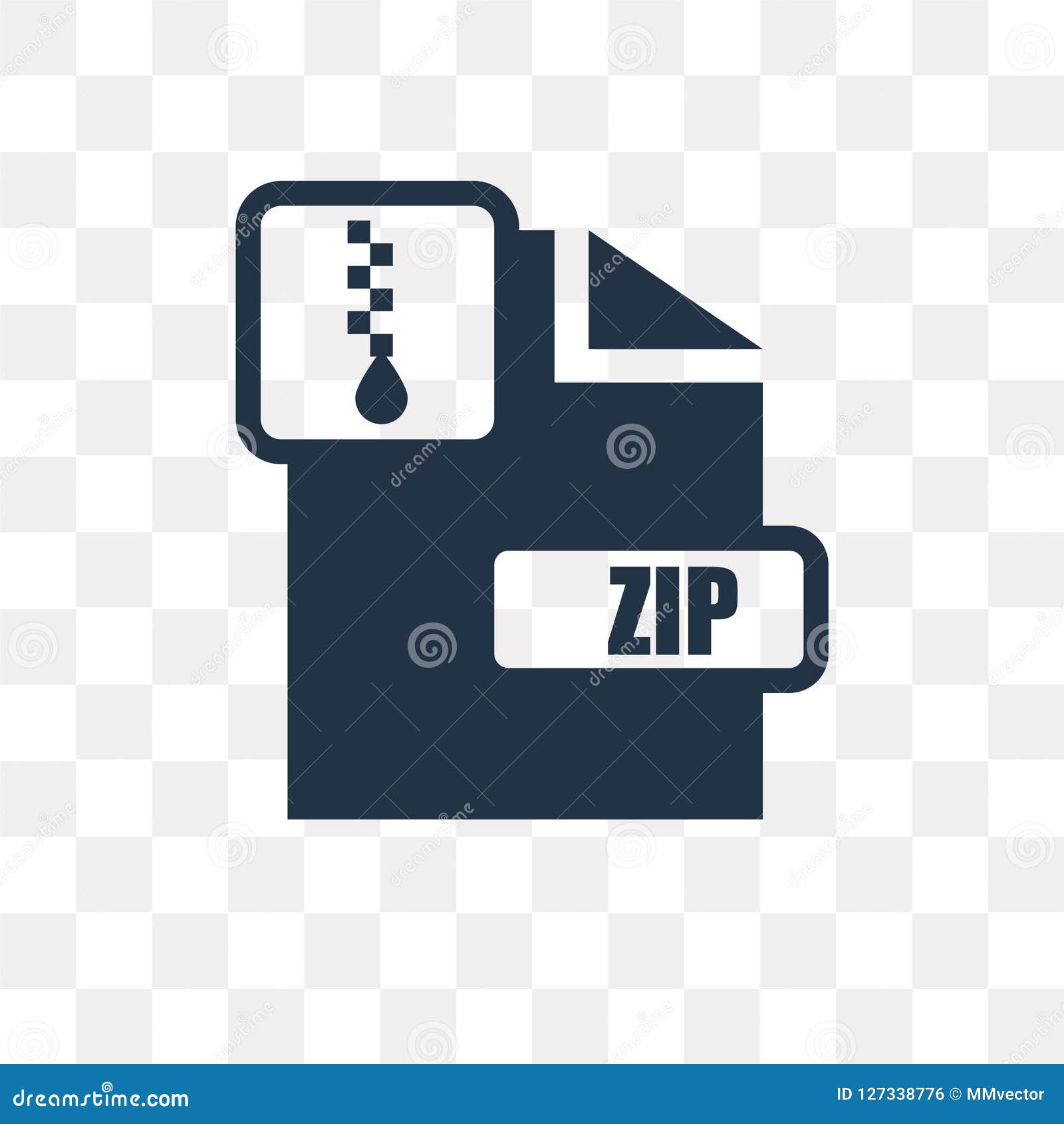 Zip Vector Icon Isolated on Transparent Background, Zip Transpa Stock ...