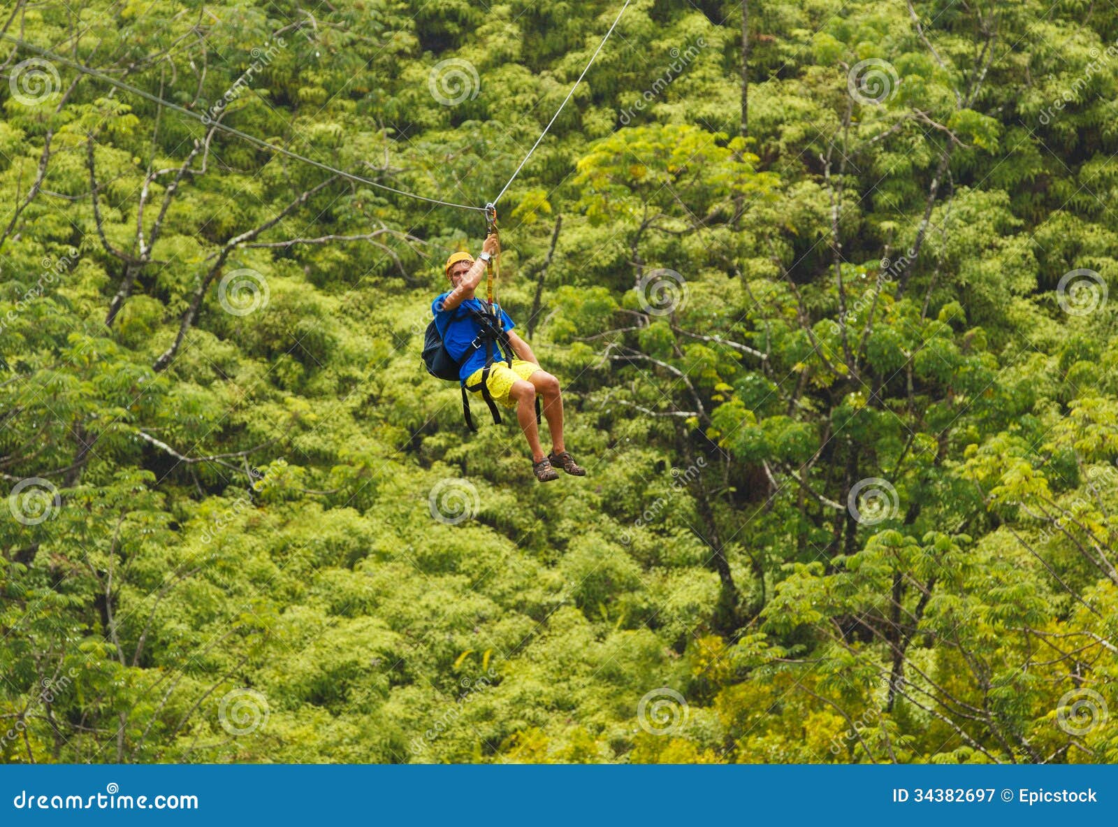 Zipline stock image. Image of flying, leisure, cliff 34382697
