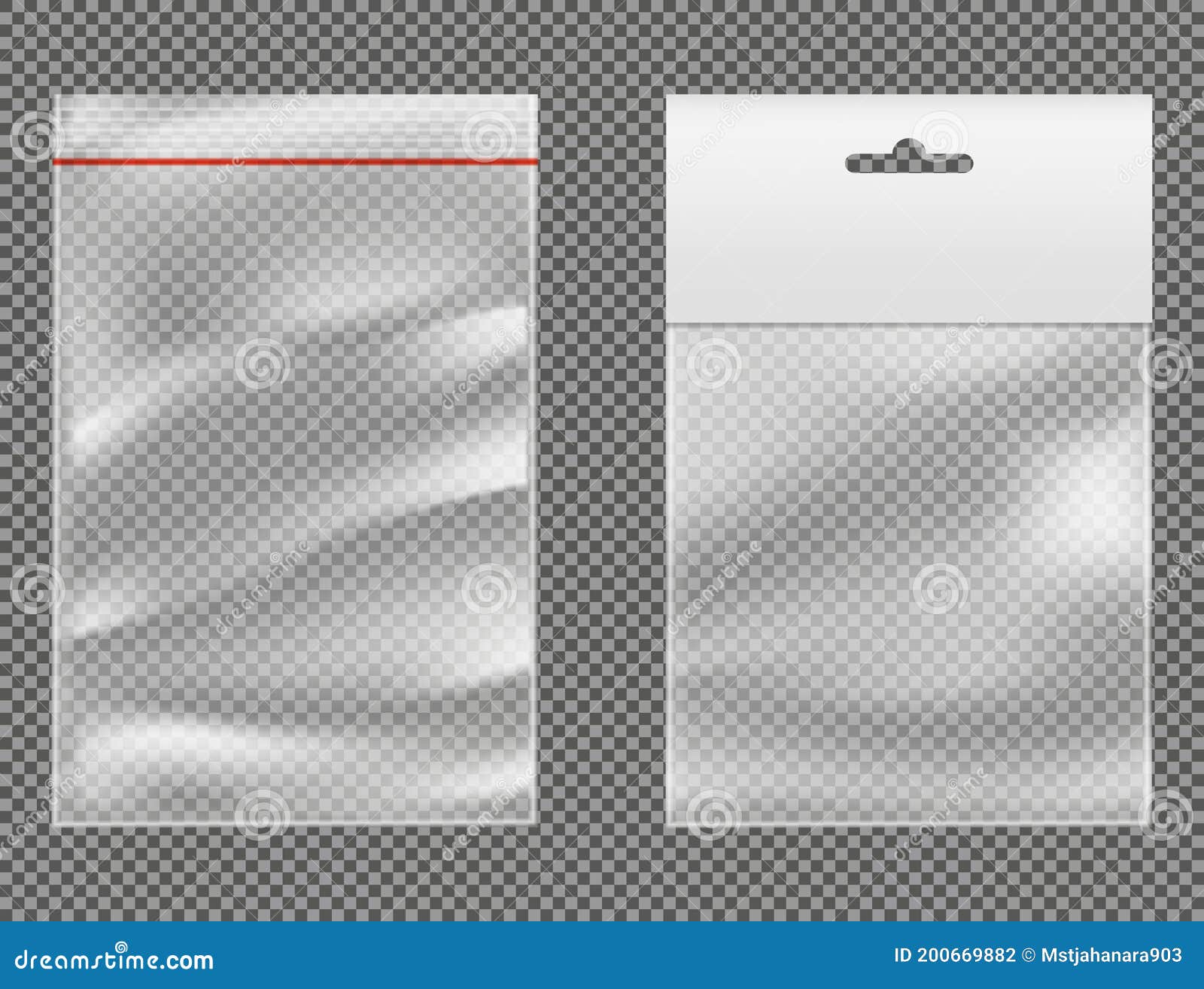 Download Ziplock Plastic Packets 3d Realistic Vector Set Stock Vector - Illustration of packet, container ...