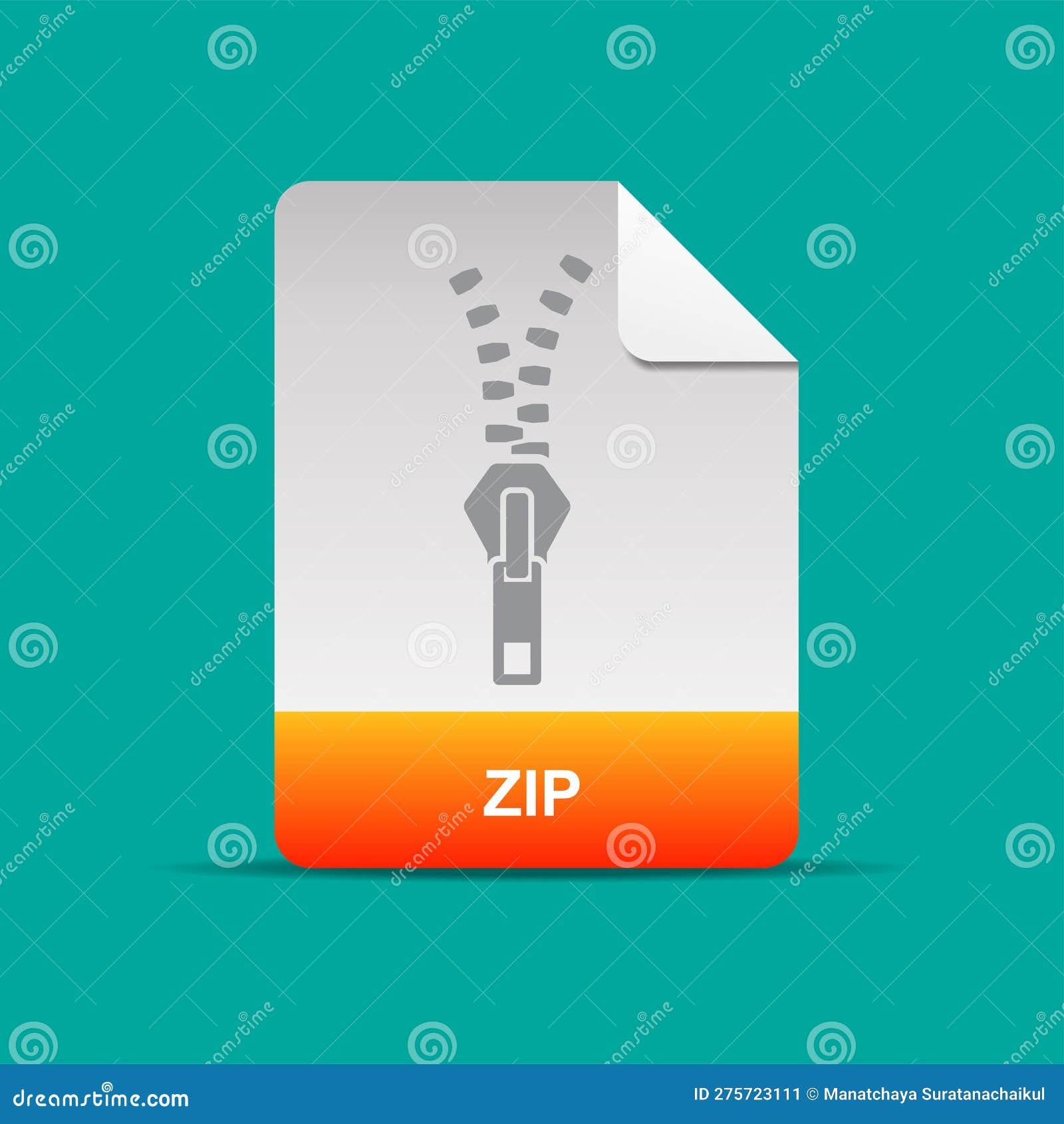 Zipped File Icon Isolated on White Background Stock Vector Zipped File Icon Isolated on White Background Stock Vector