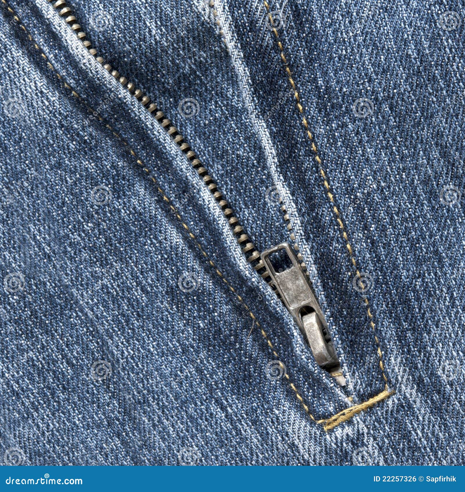 Zipper stock photo. Image of chrome, denim, concept, detail - 22257326