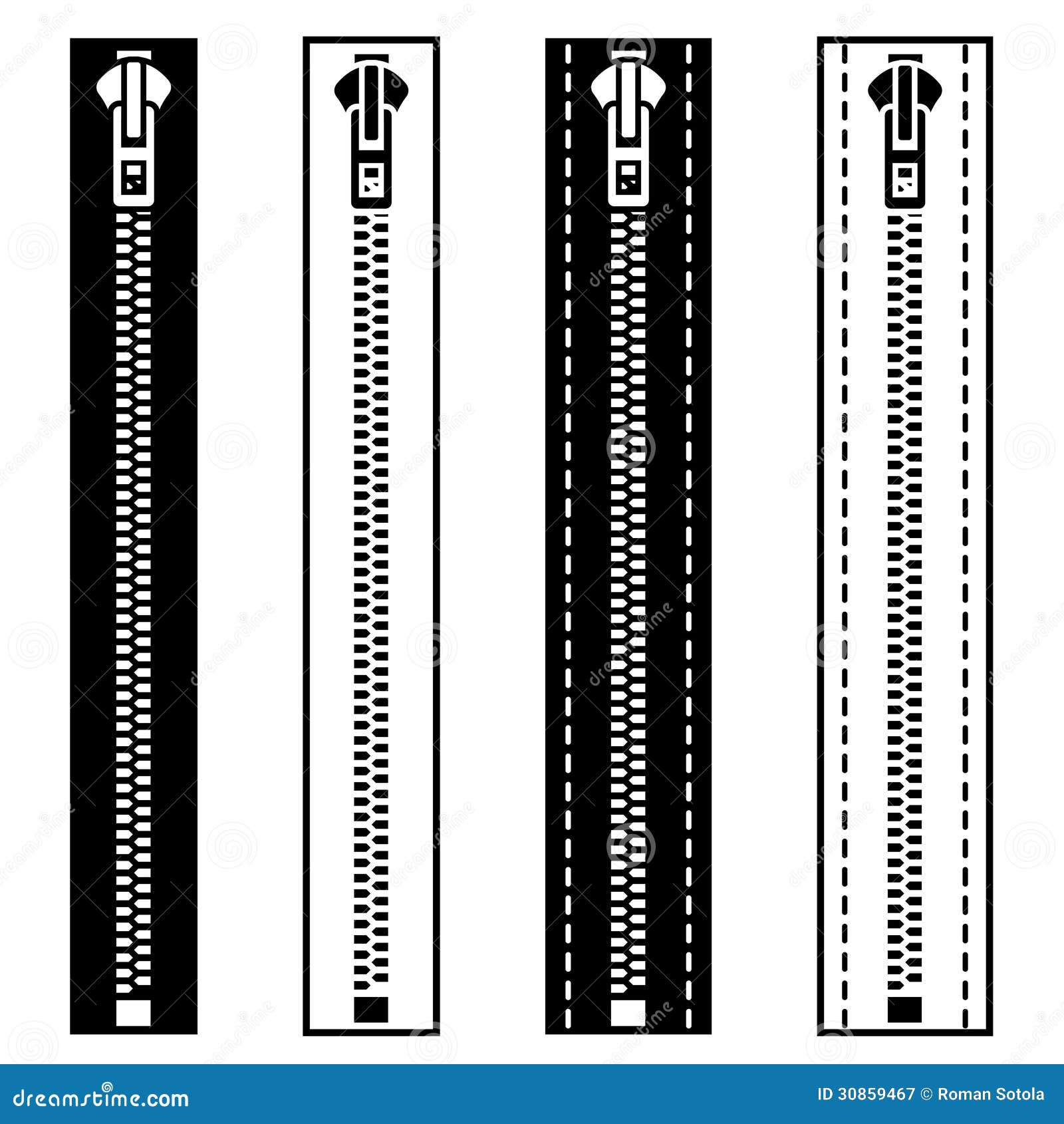 159 Zipper Symbols Stock Illustrations 