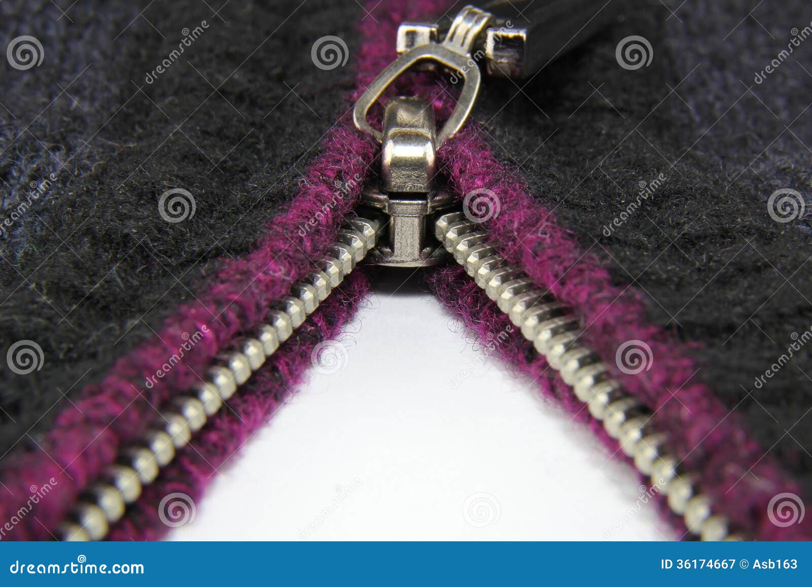 Zipper on clothes stock image. Image of garment, separation - 36174667