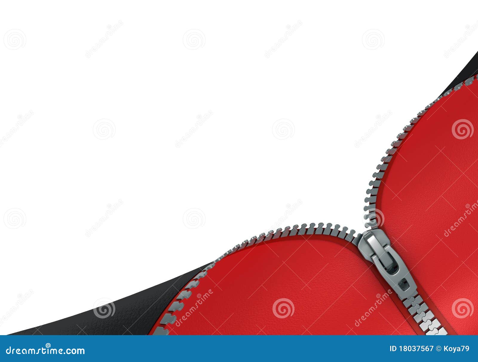 Zipper isolated on white stock illustration. Illustration of lock
