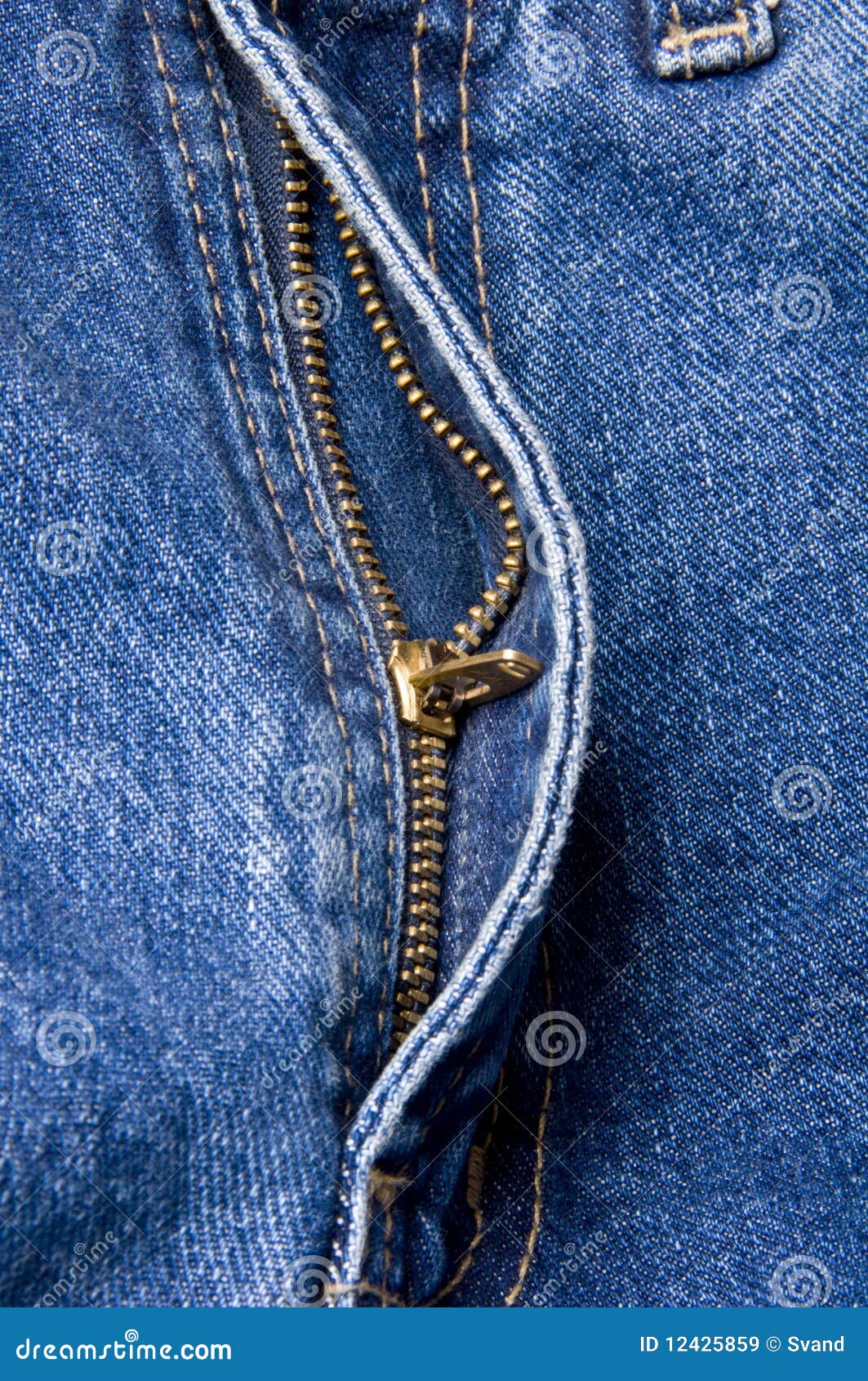 Zipper of jeans stock image. Image of pattern, casual - 12425859