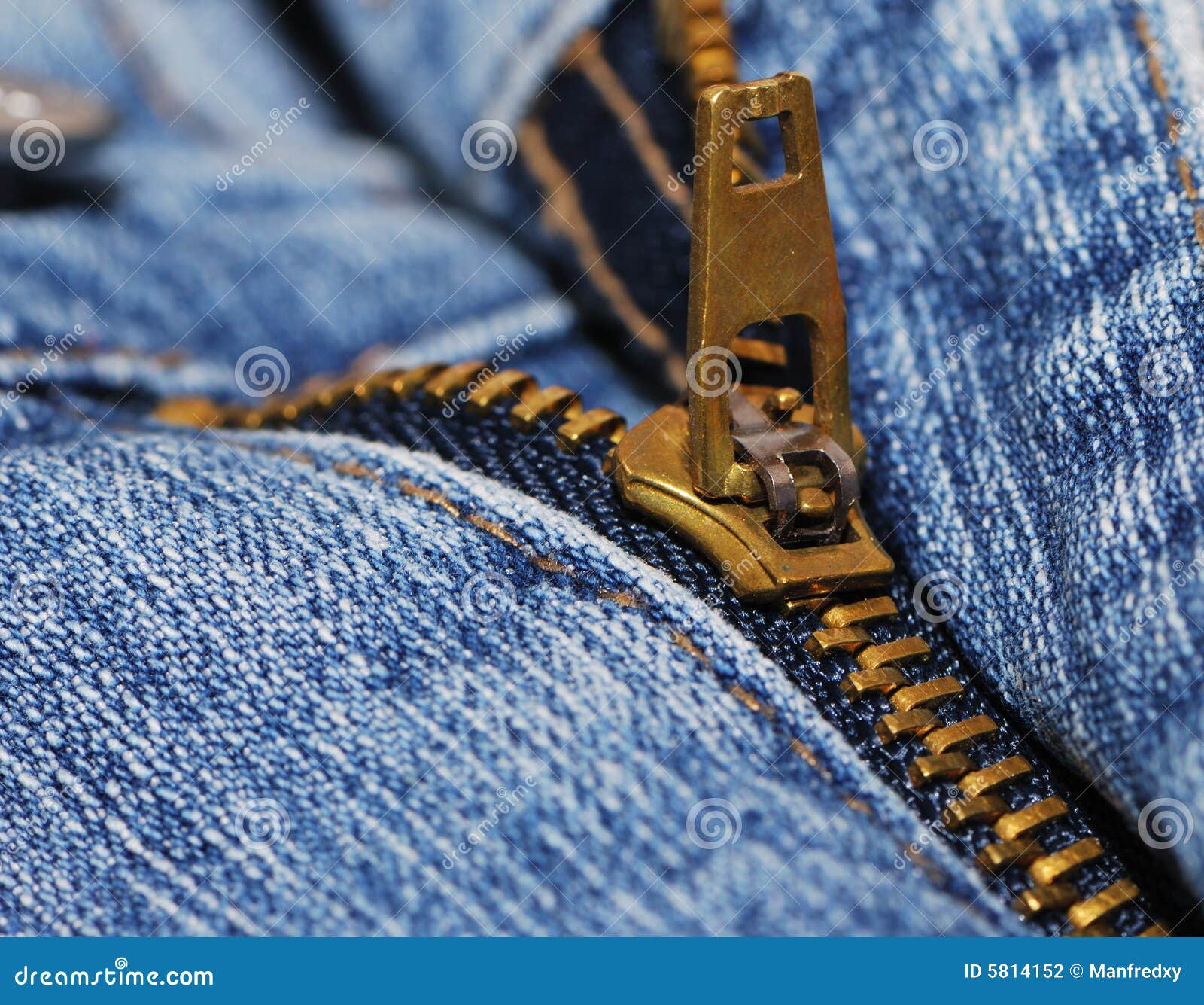 Zipper of a jeans stock photo. Image of clothing, detail - 5814152