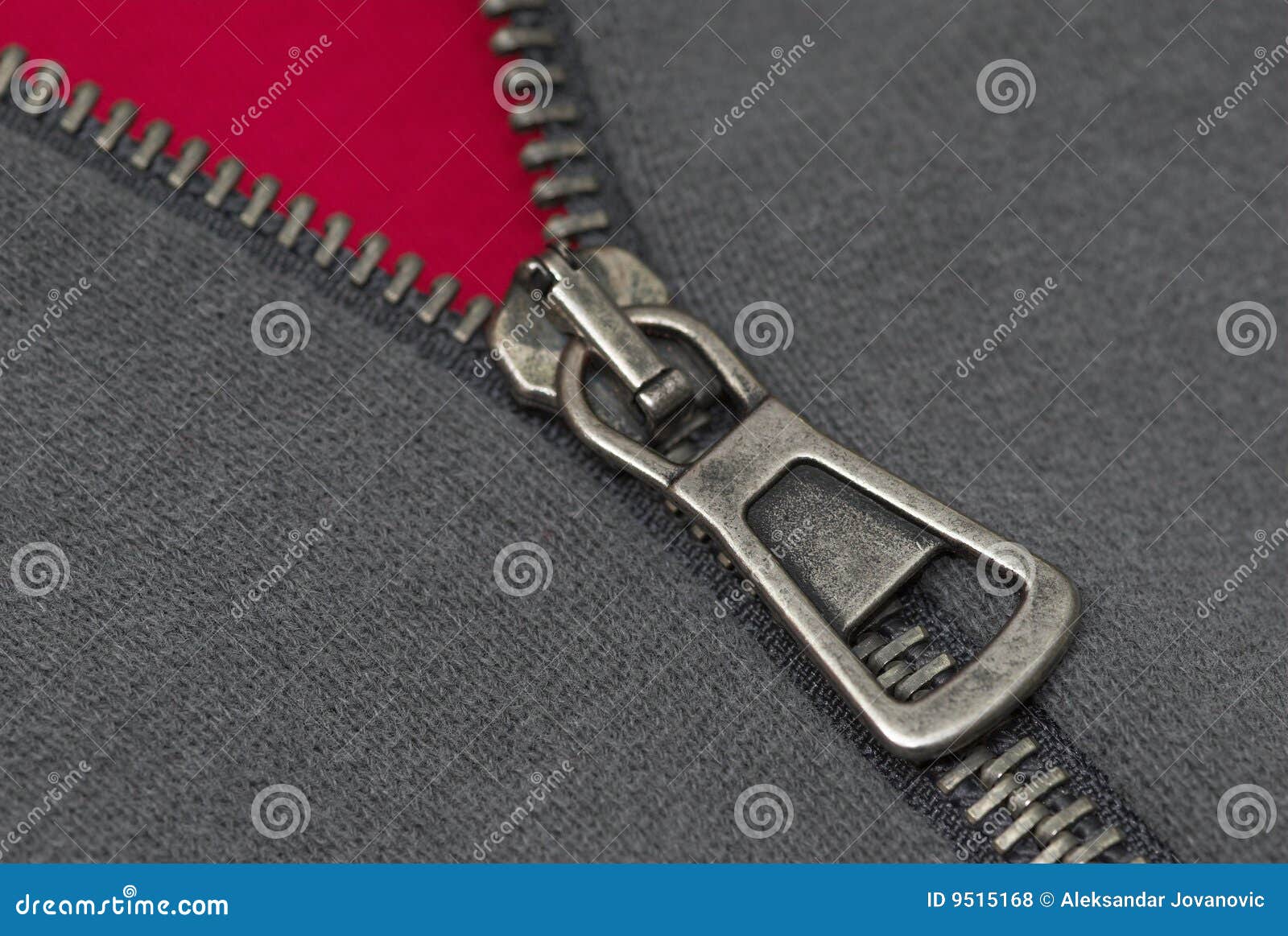Zipper thread and textile stock photo. Image of gray, fully - 9515168