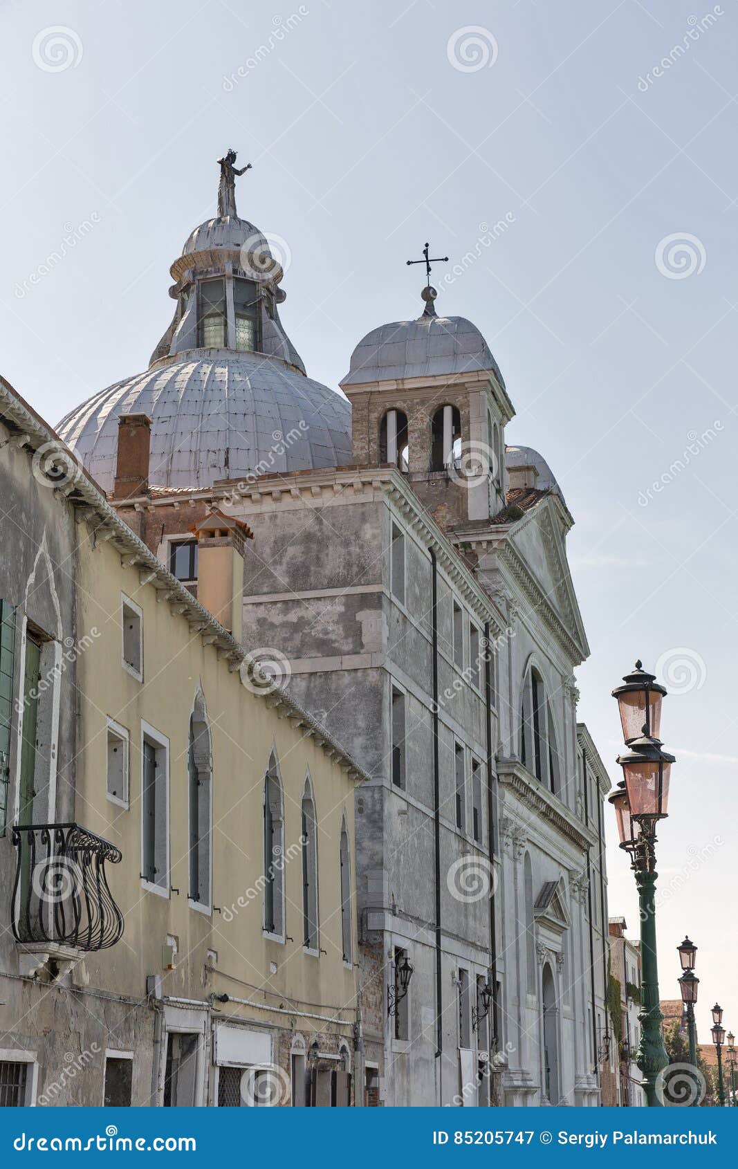 zitelle church on giudecca island in venice, italy.