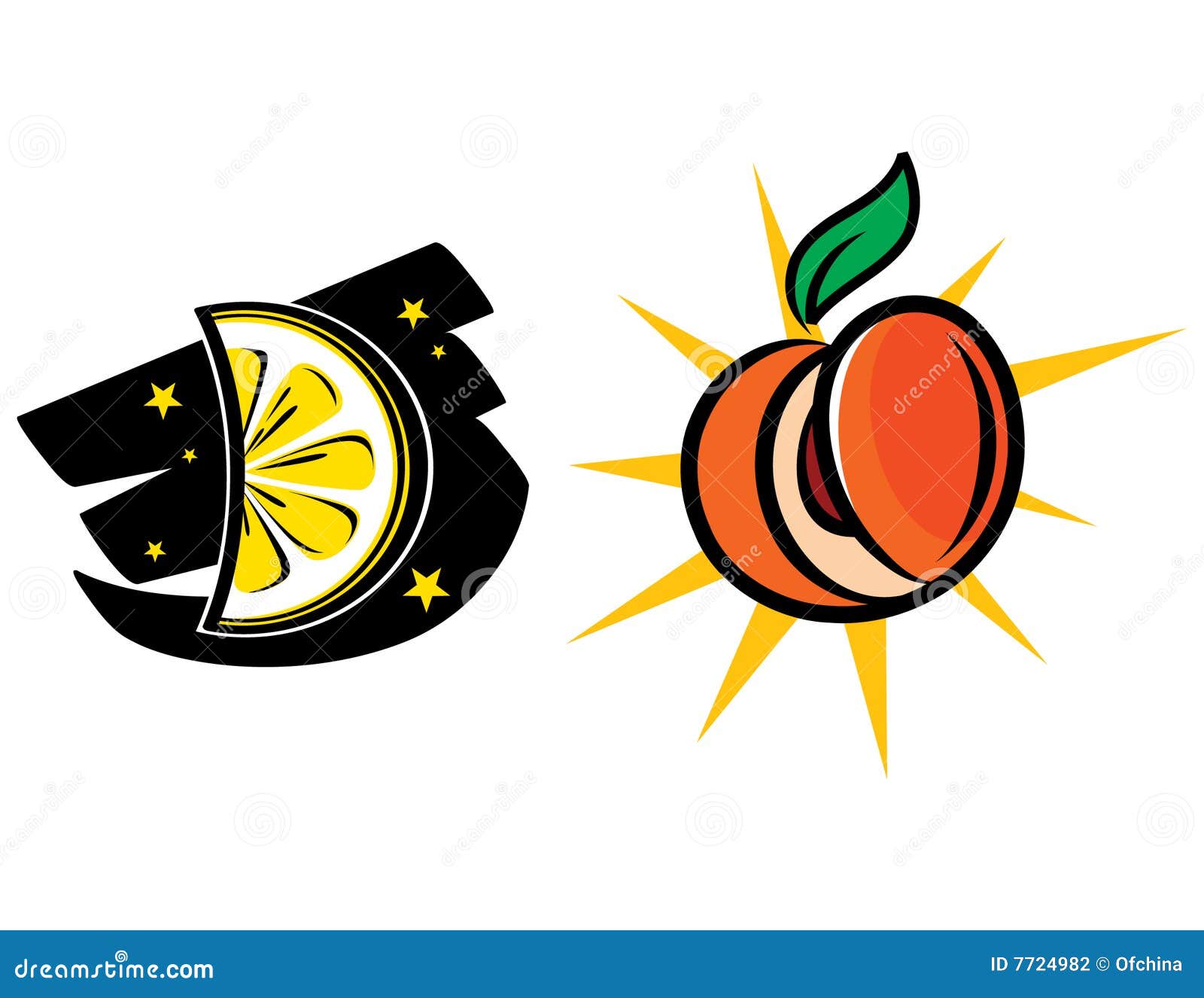 Pfirsich auf dem mond