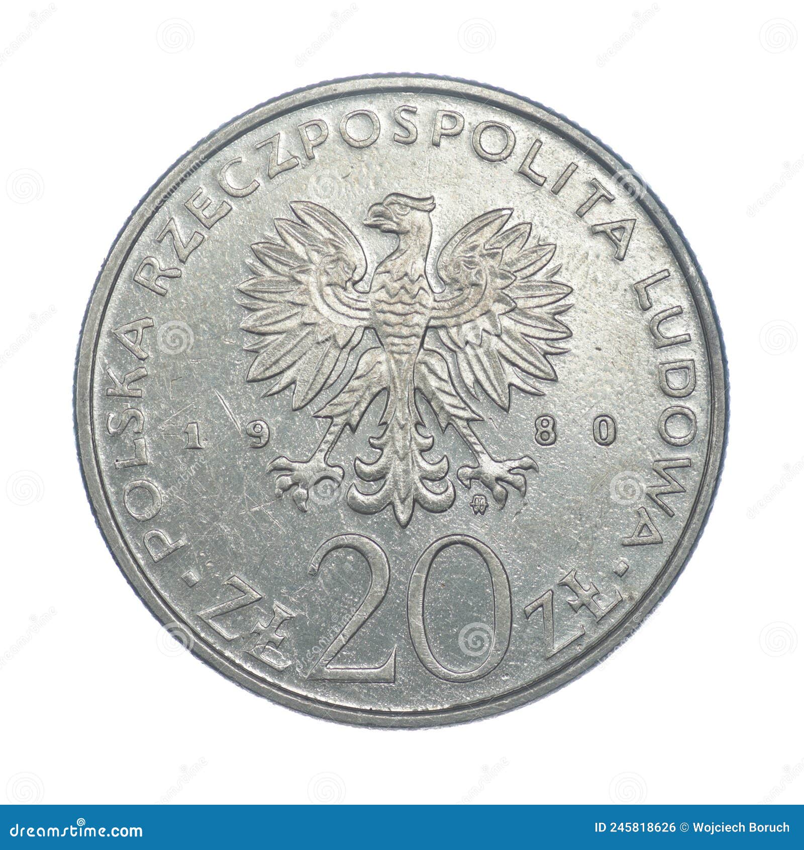 20 zlotys - games of the xxii olympiad - 1980