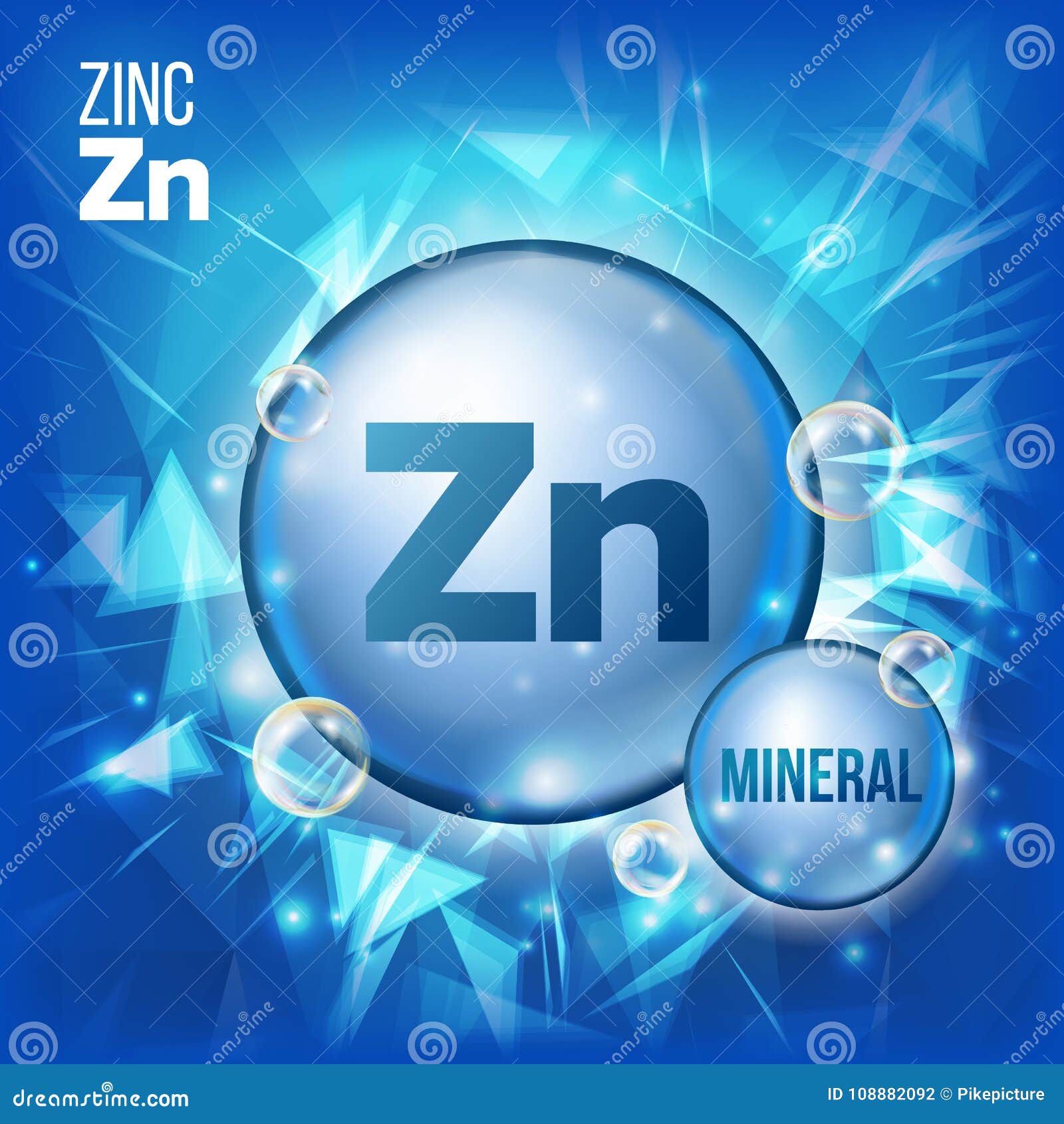 zn zinc . mineral blue pill icon. vitamin capsule pill icon. substance for beauty, cosmetic, heath promo ads