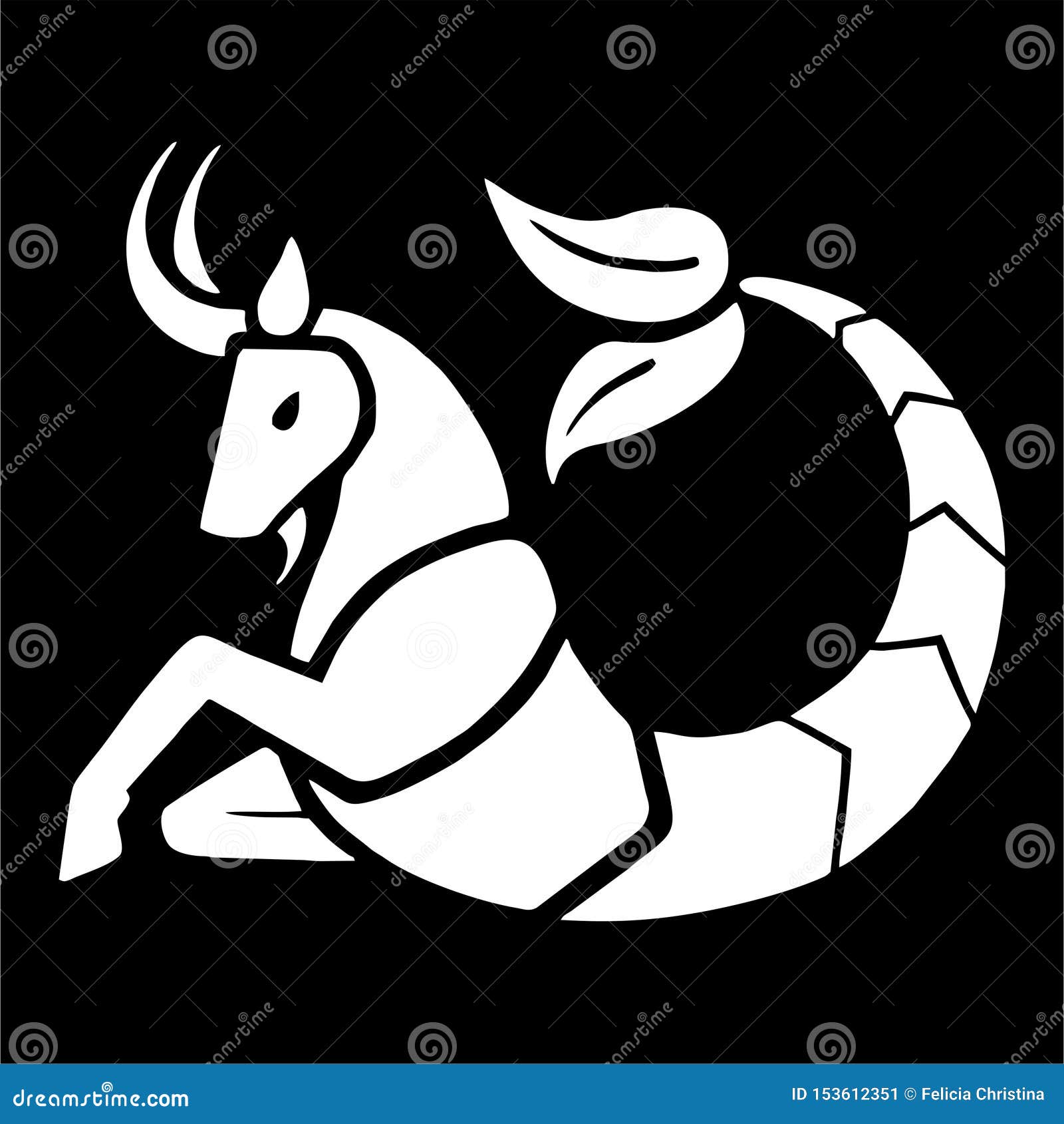 Zodiac / Astrology Symbols - Black and White Stock Illustration ...