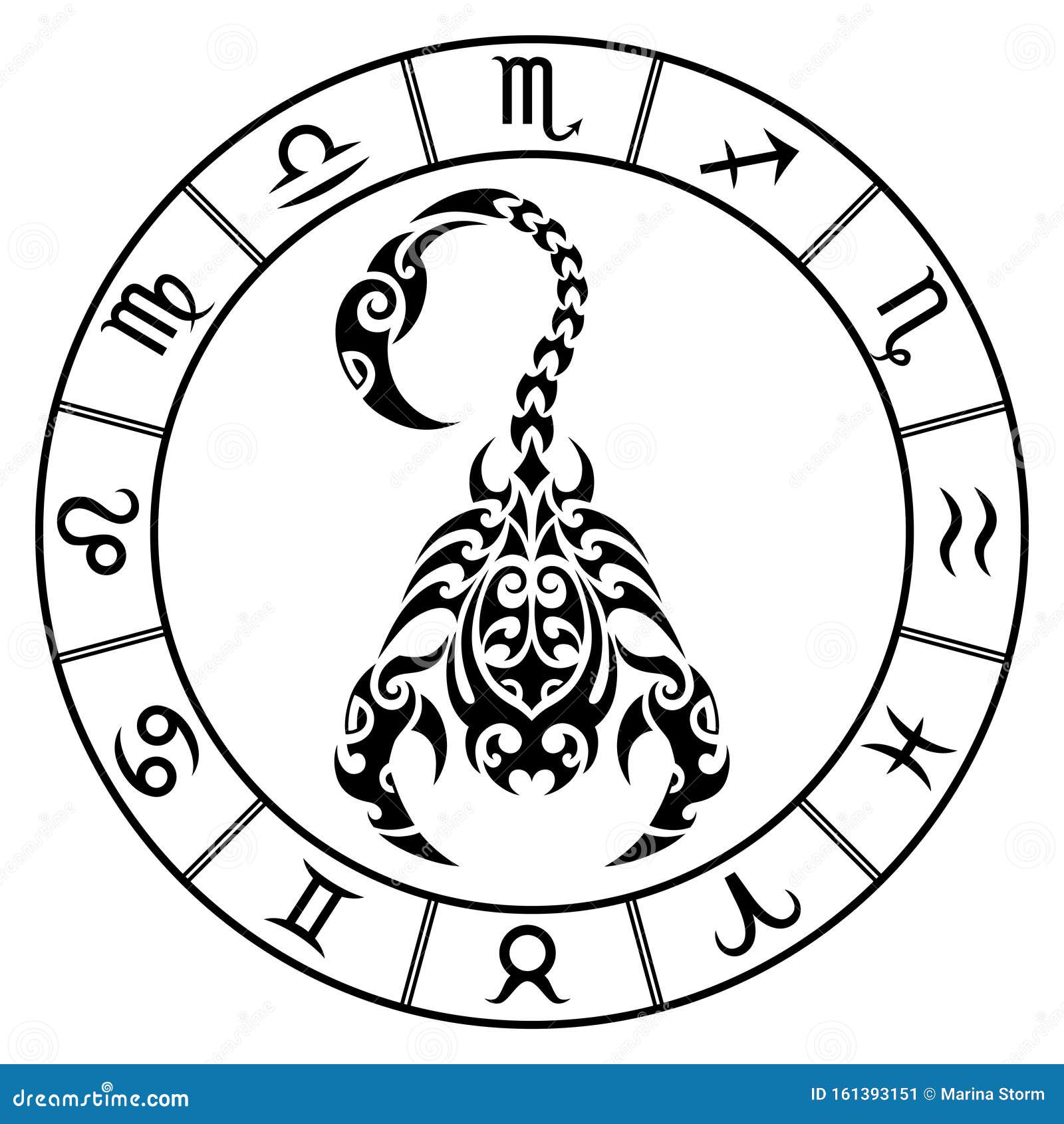 Maori Circle Tattoo Vector Illustration | CartoonDealer.com #61003902