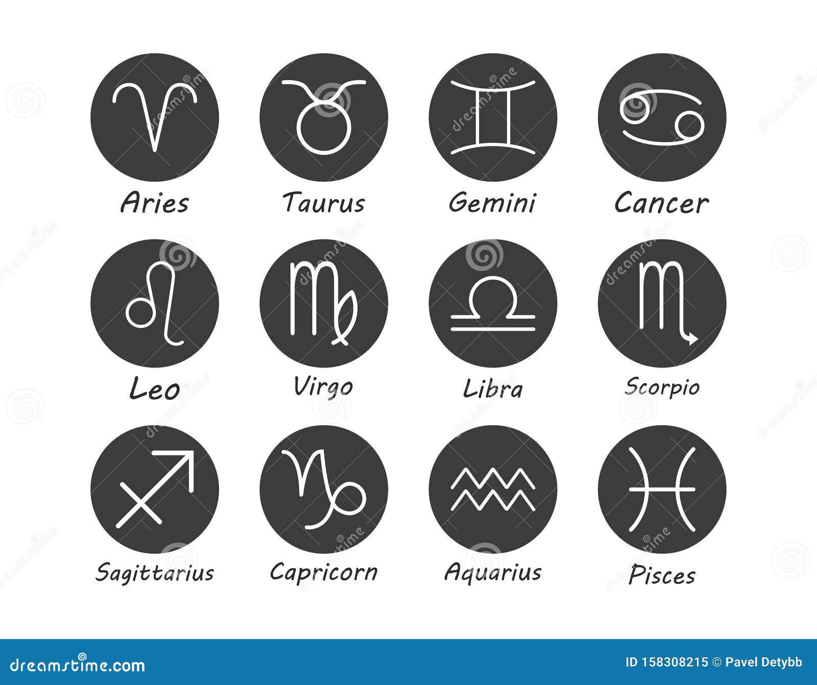 Zodiac Sign Icon. Vector Illustration, Flat Design Stock Illustration ...