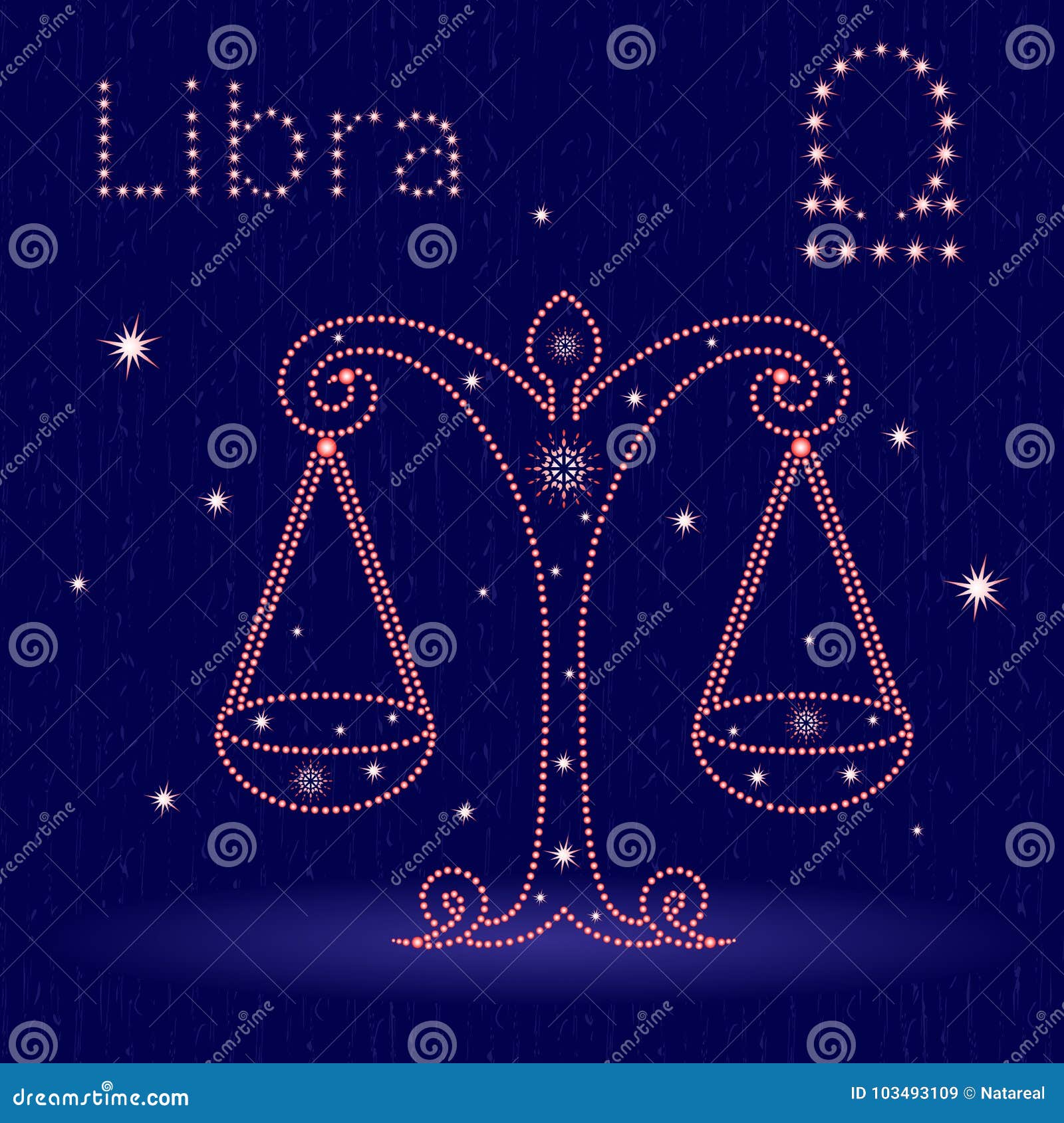 Zodiac sign Libra stock vector. Illustration of icon - 103493109