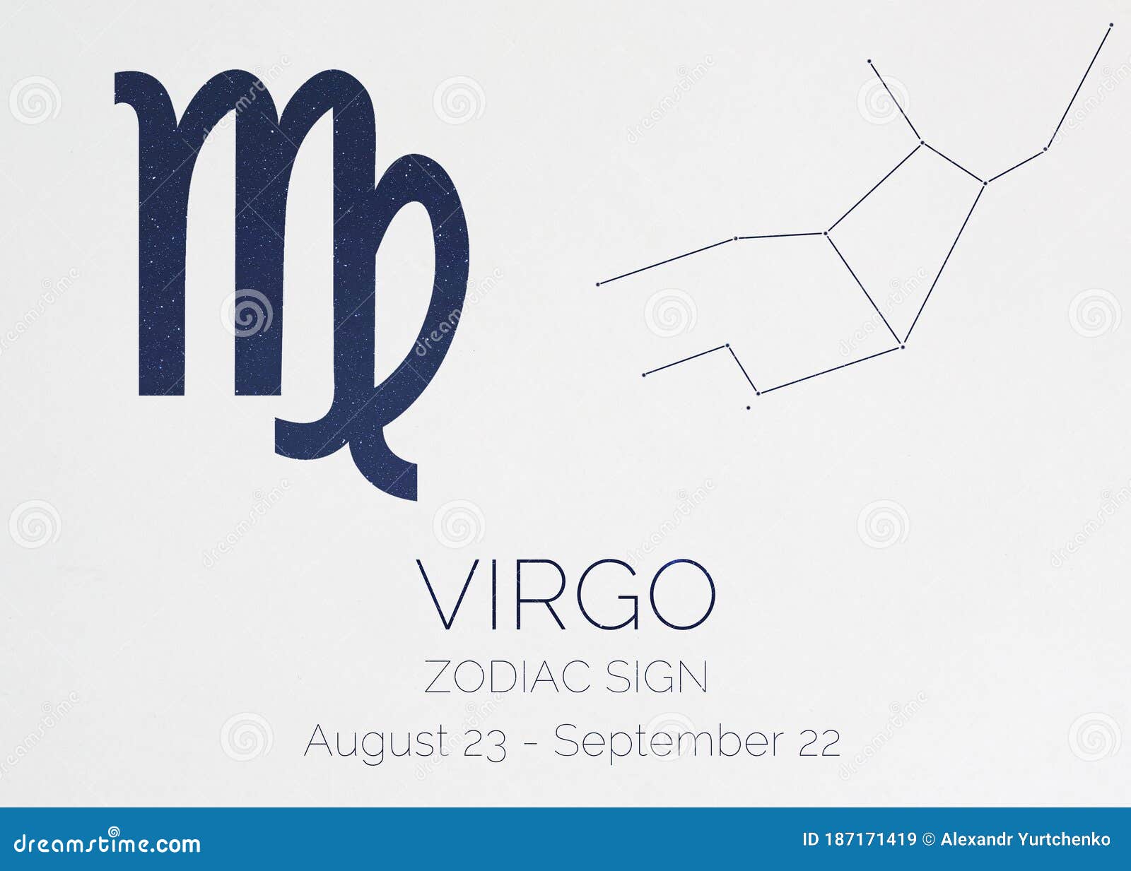 Zodiac Sign Virgo Astrologic Infographics Stock Illustration ...