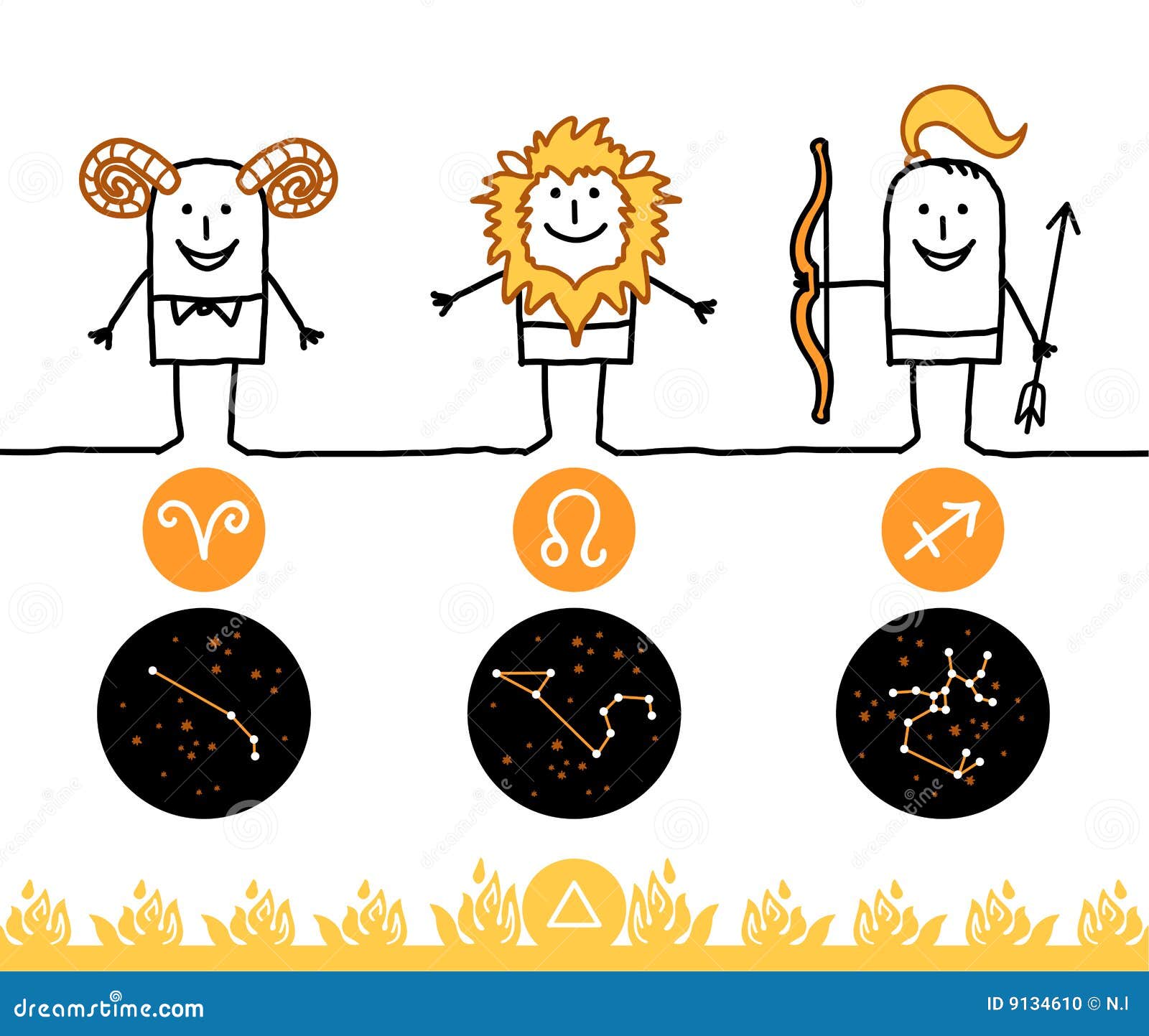 Zodiac signs Fire stock vector Illustration of overtone Zodiac signs Fire stock vector Illustration of overtone