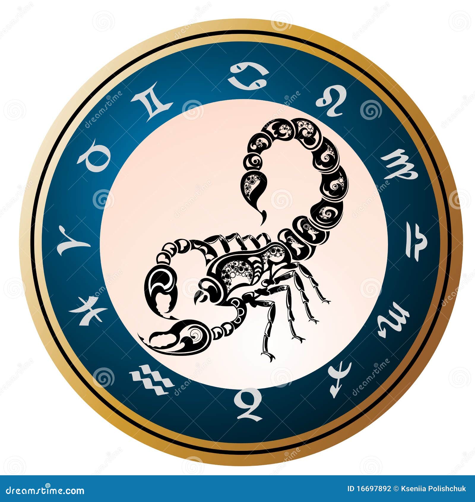 Zodiac Signs  Design. Stock Vector - Illustration of  archer, gold: 16697892