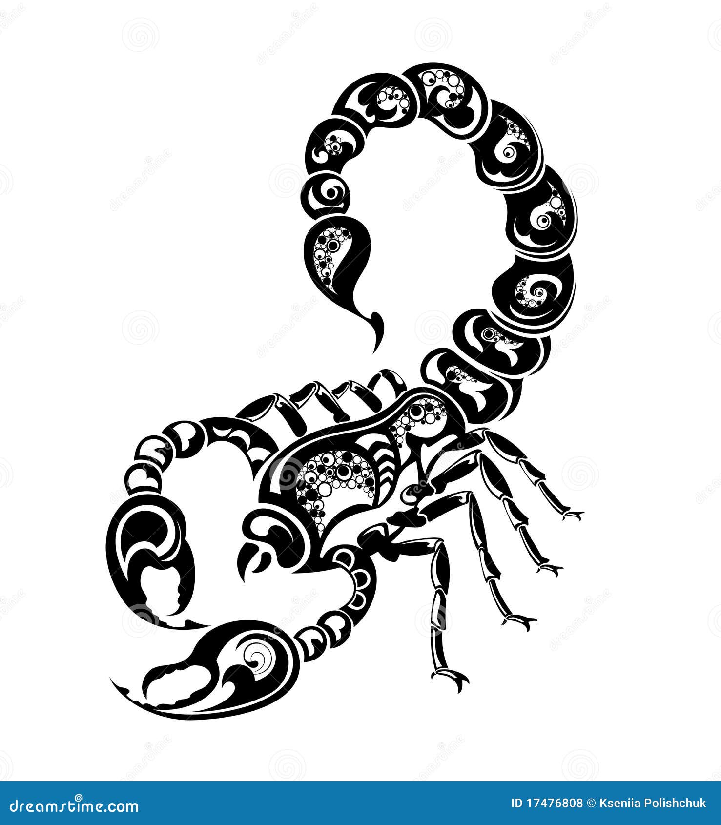 Zodiac Signs - Scorpio. Tattoo Design. Stock Vector - Illustration of astrology, antique: 17476808