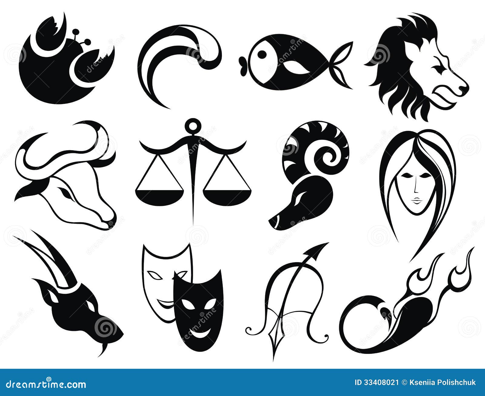 Zodiac Signs Stock Image - Image: 33408021