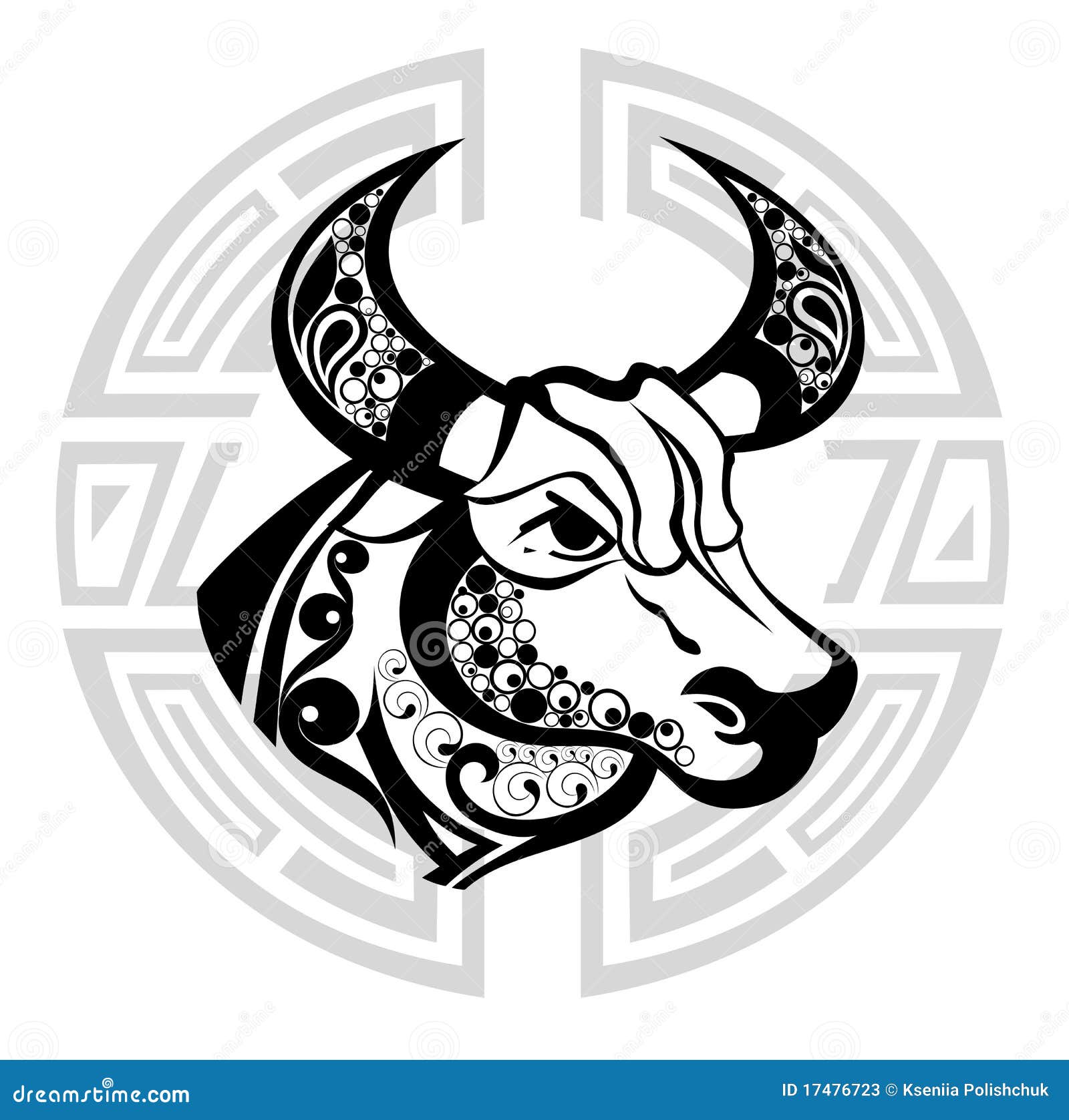 Taurus Tattoo Bull' Sticker | Spreadshirt
