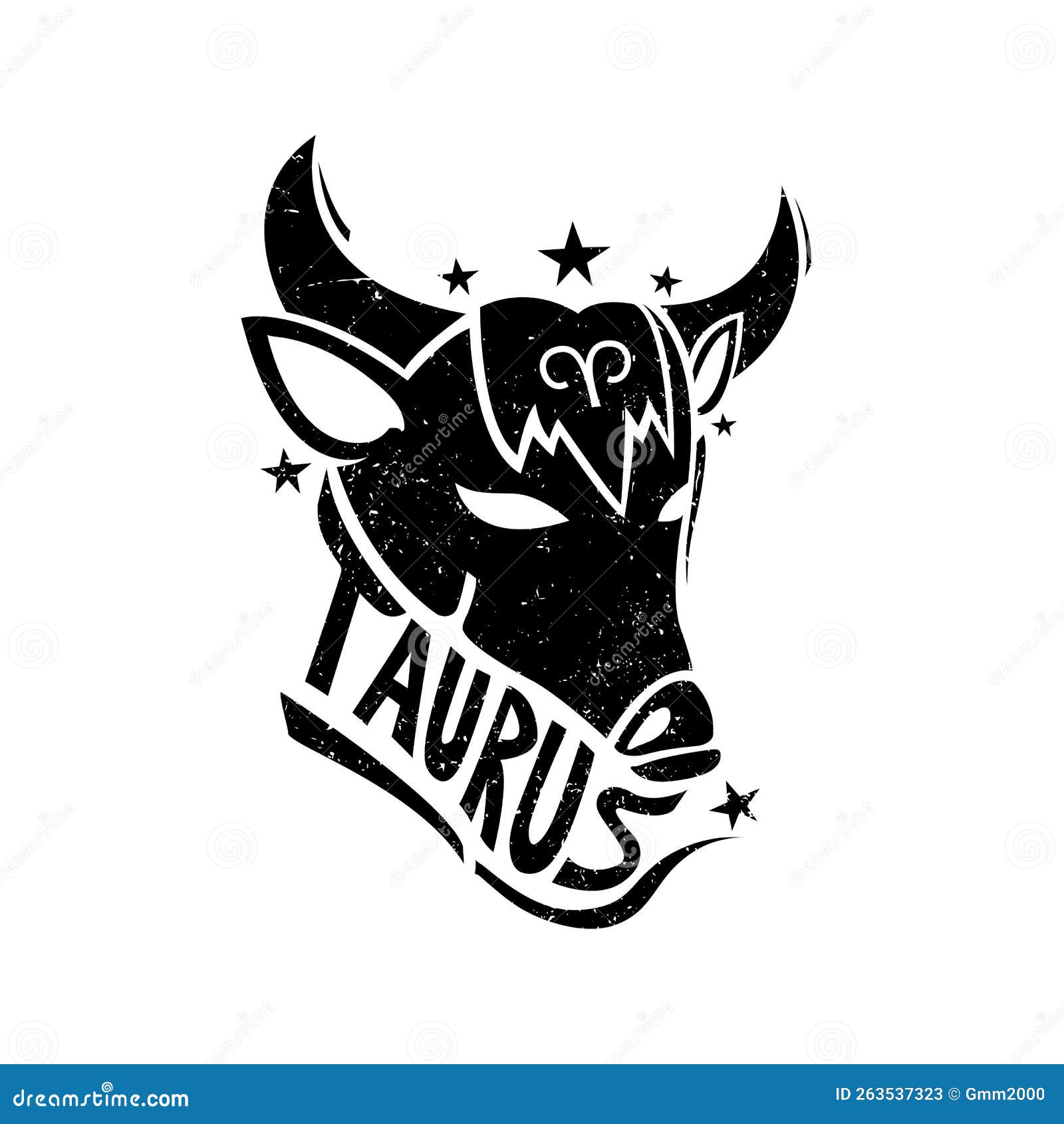 Zodiac Taurus Logo Vector Illustration Stock Vector Illustration of