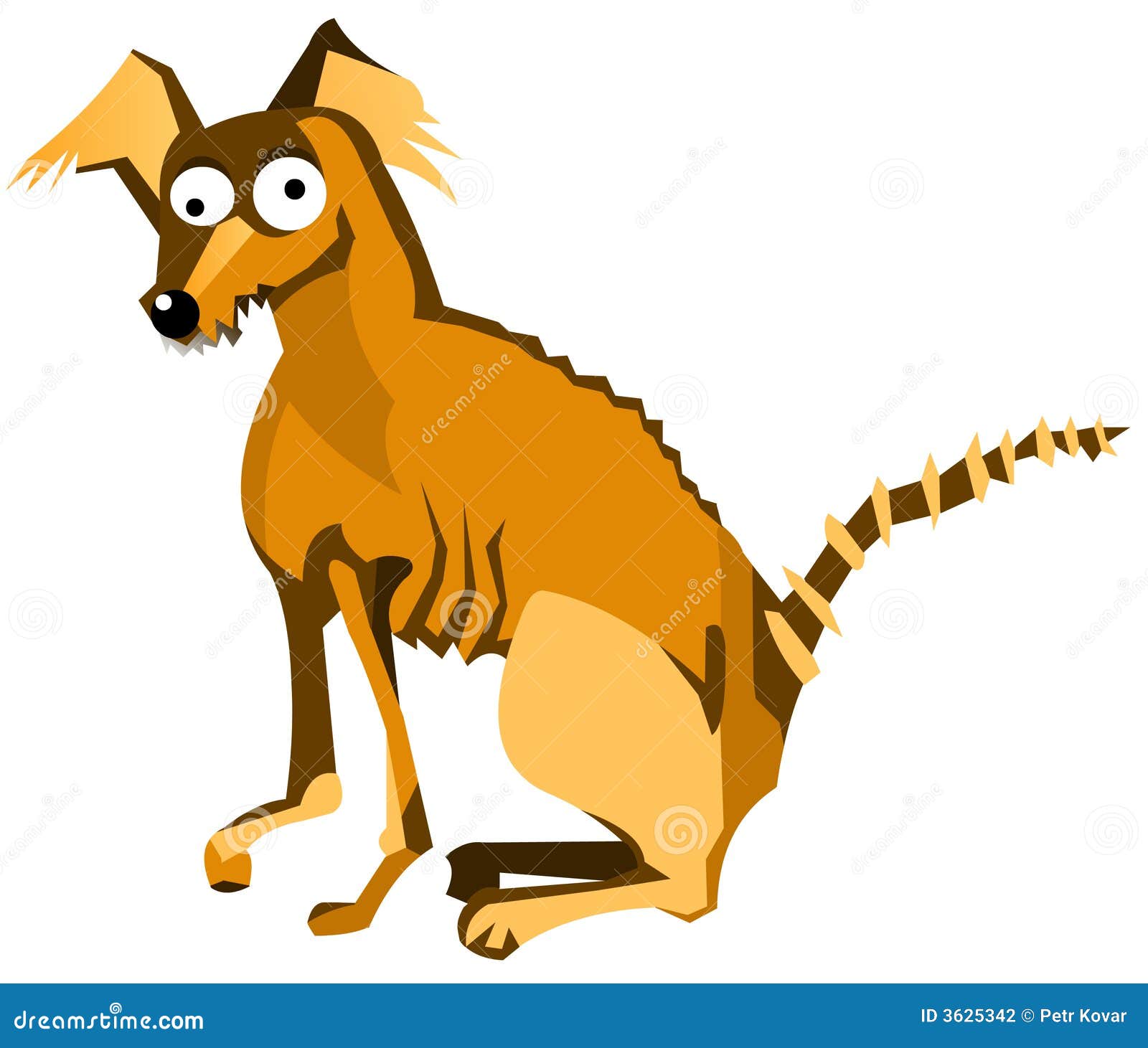 Zombie dog stock vector. Illustration of sitting, animal - 3625342