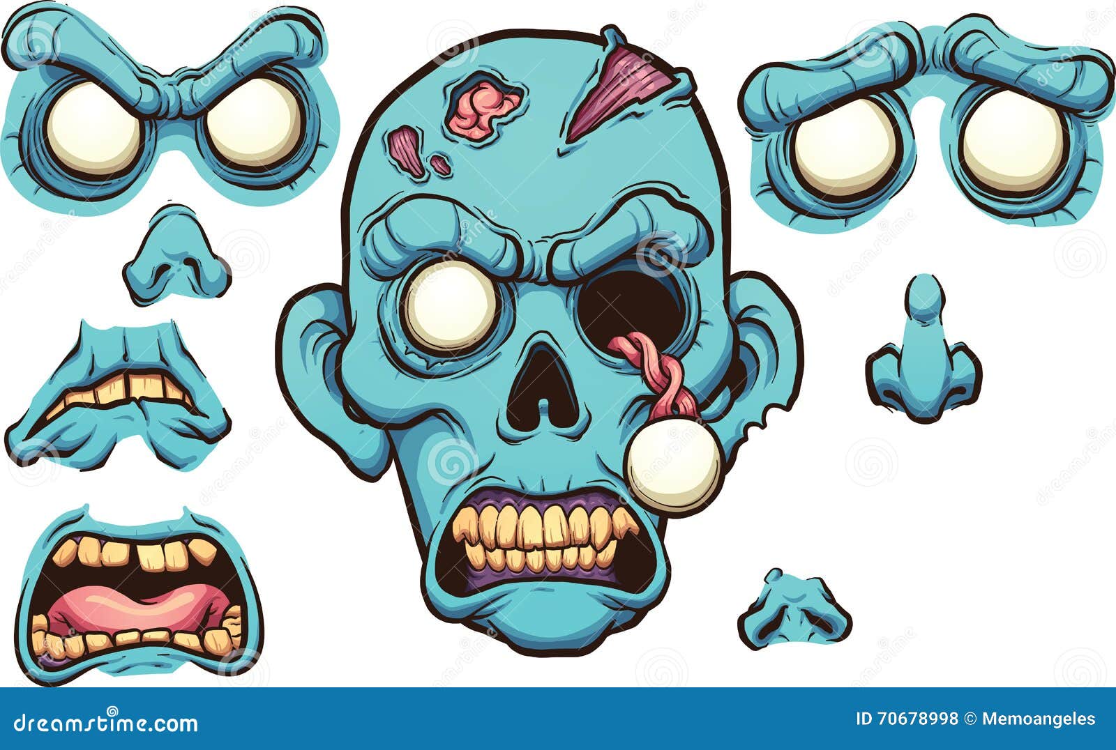 zombie head clip art - photo #26