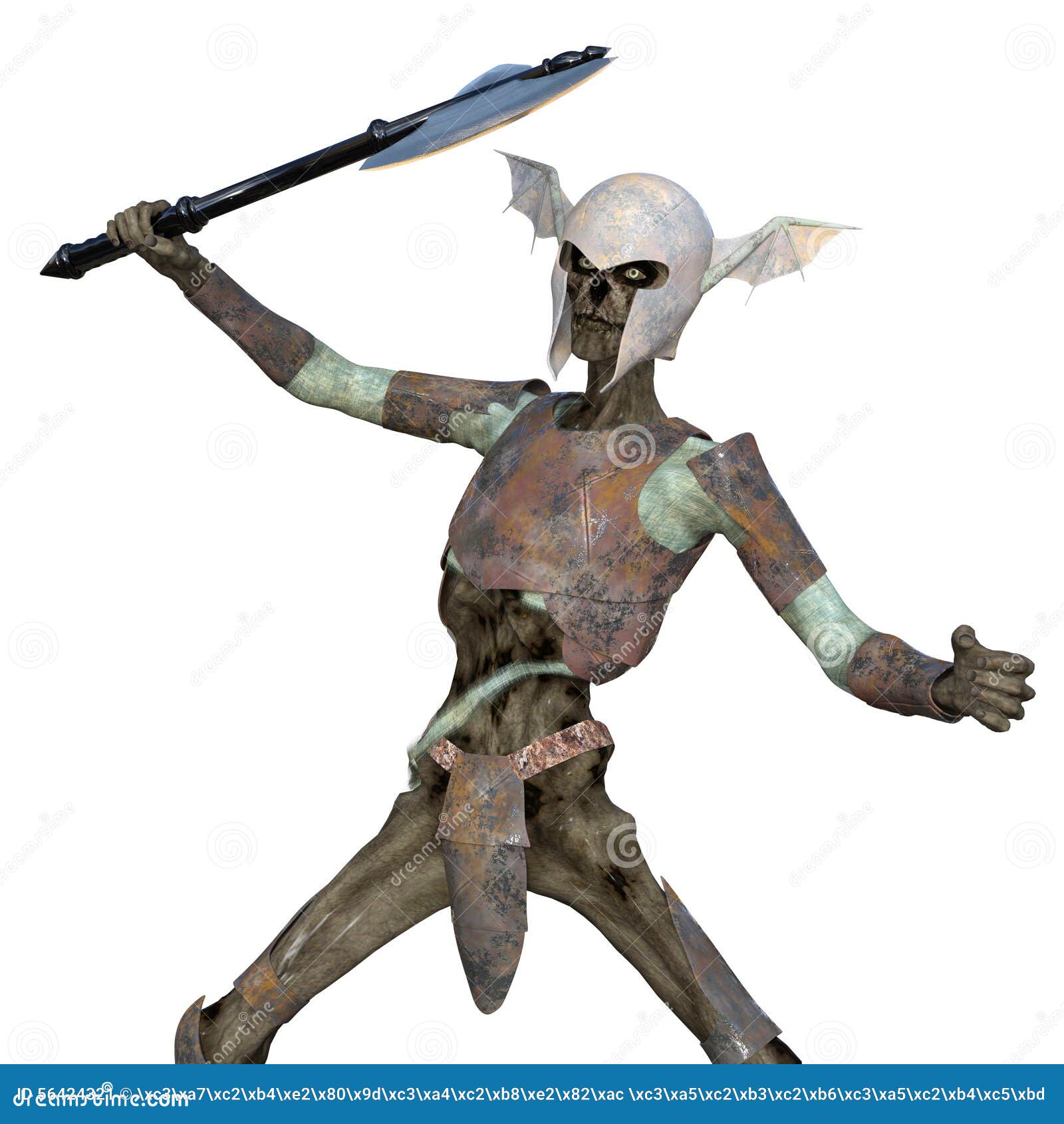 Zombie Soldier Coloring Page Colored Illustration Cartoon Vector ...