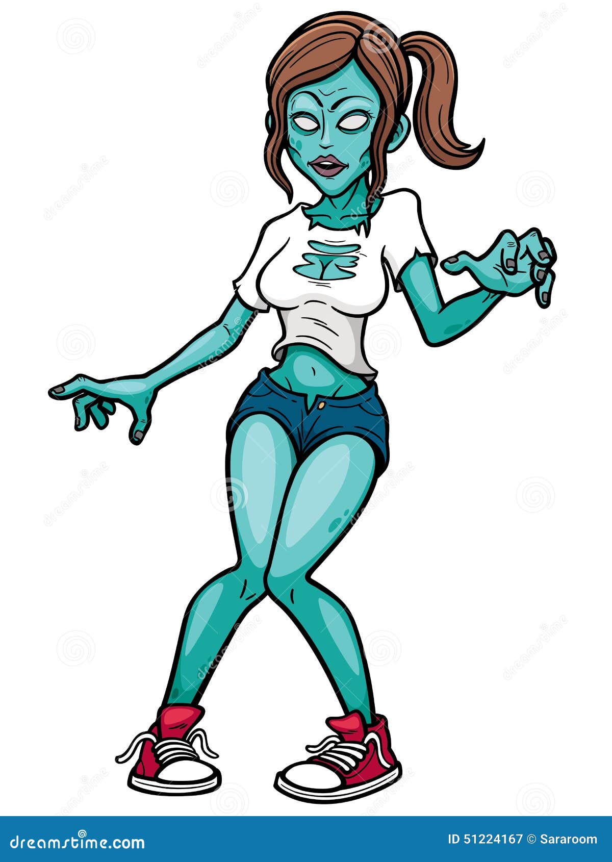 Zombie stock vector. Illustration of dead, maggot, fear 51224167