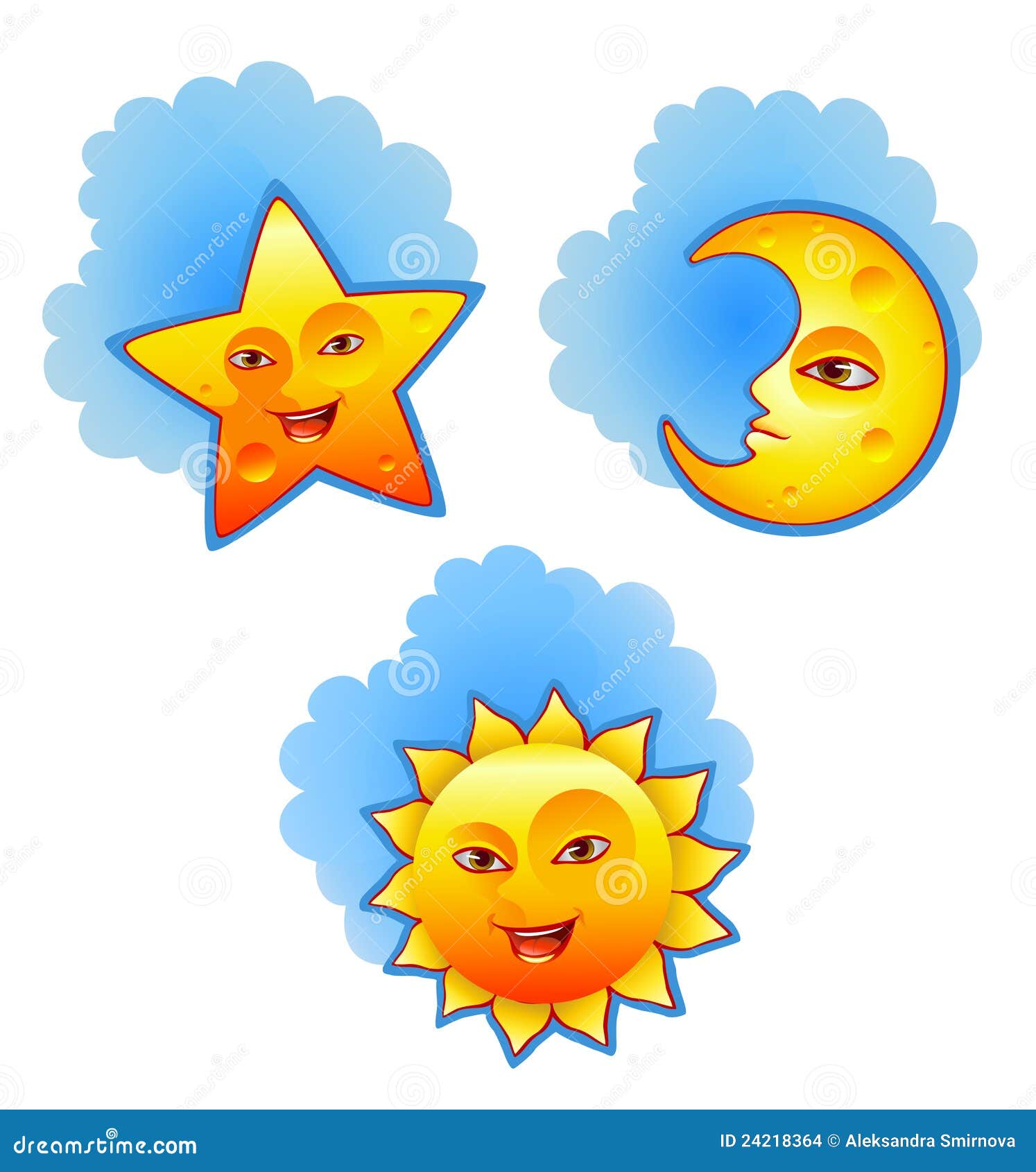 Stevig Typisch trog Zon, maan en ster vector illustratie. Illustration of lippen - 24218364