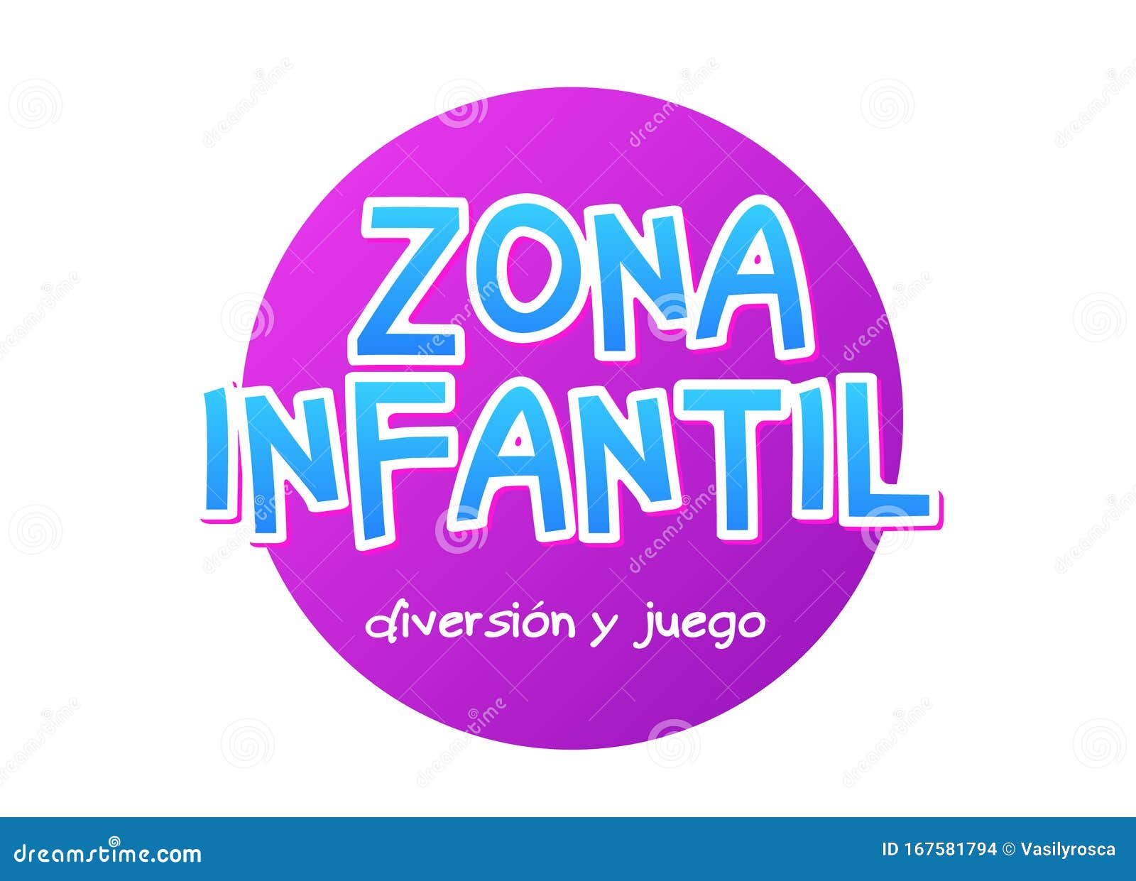 zona infantil - kids zone in english game banner  background. playground  child zone sign