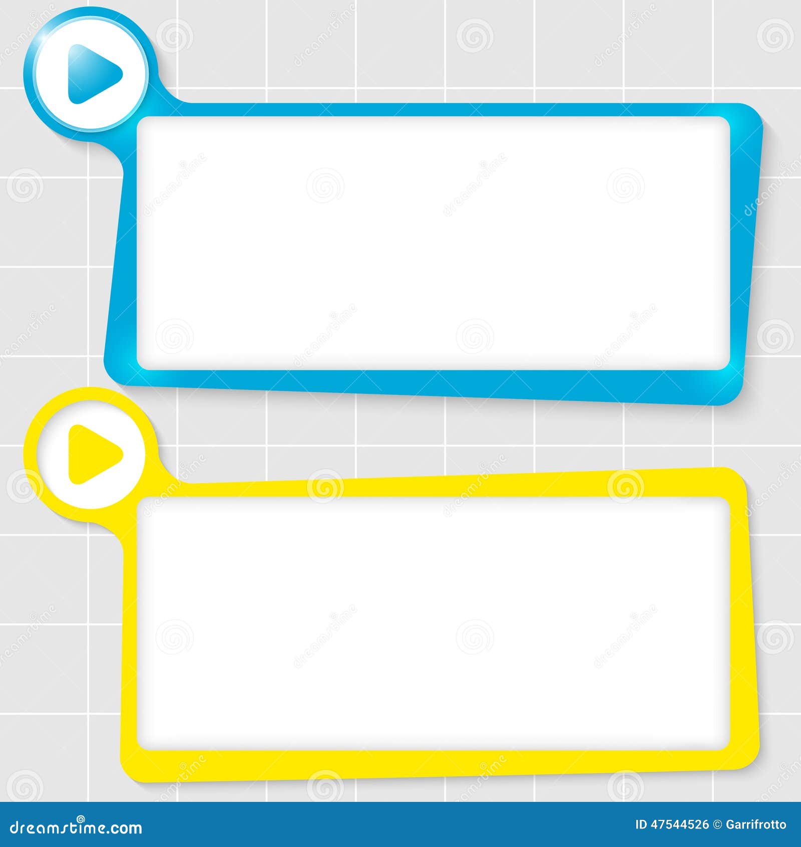 Zones de texte illustration de vecteur. Illustration du bouton 47544526