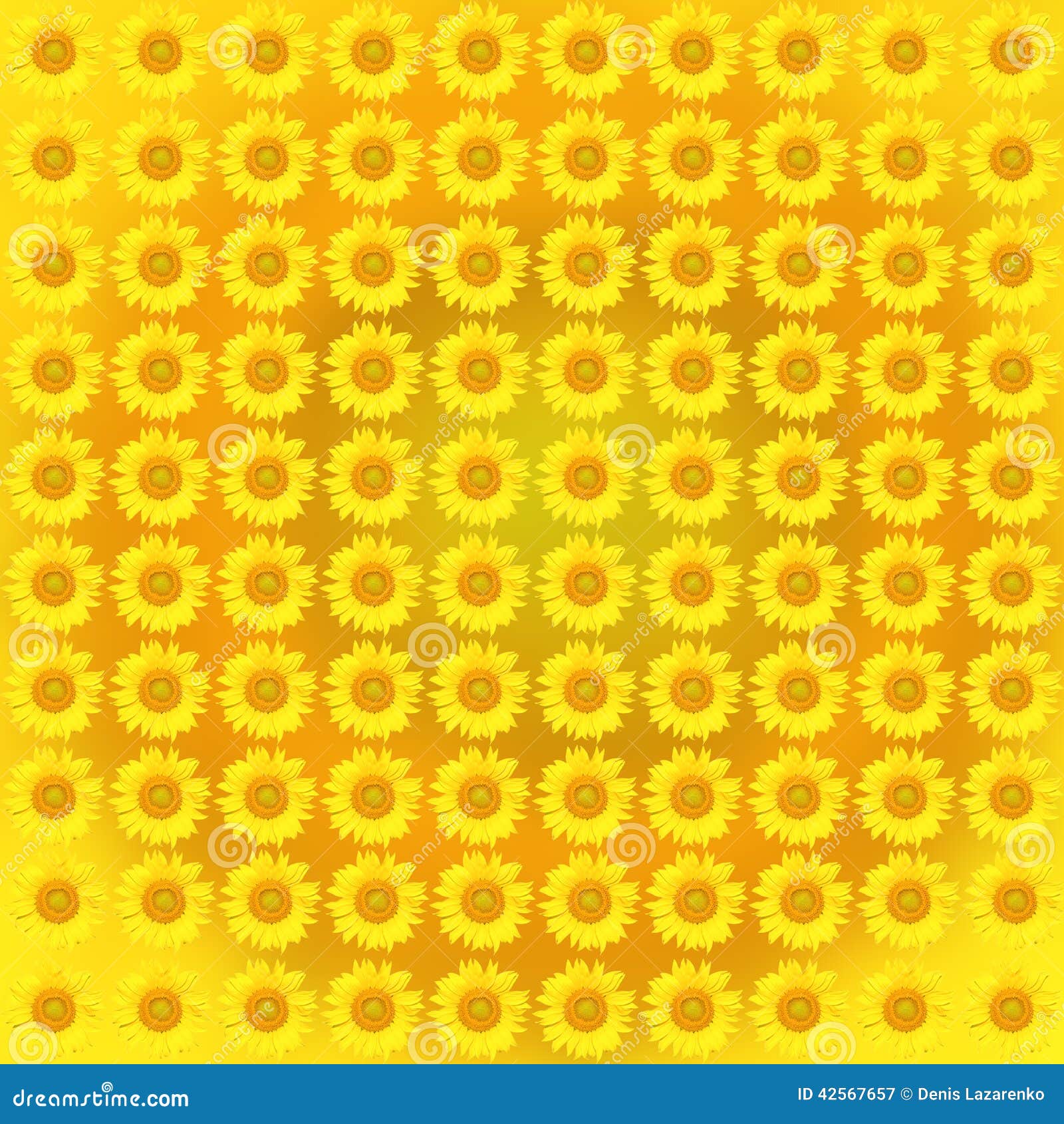 Zonnebloempatroon. Patroon van heldere zonnige zonnebloemen