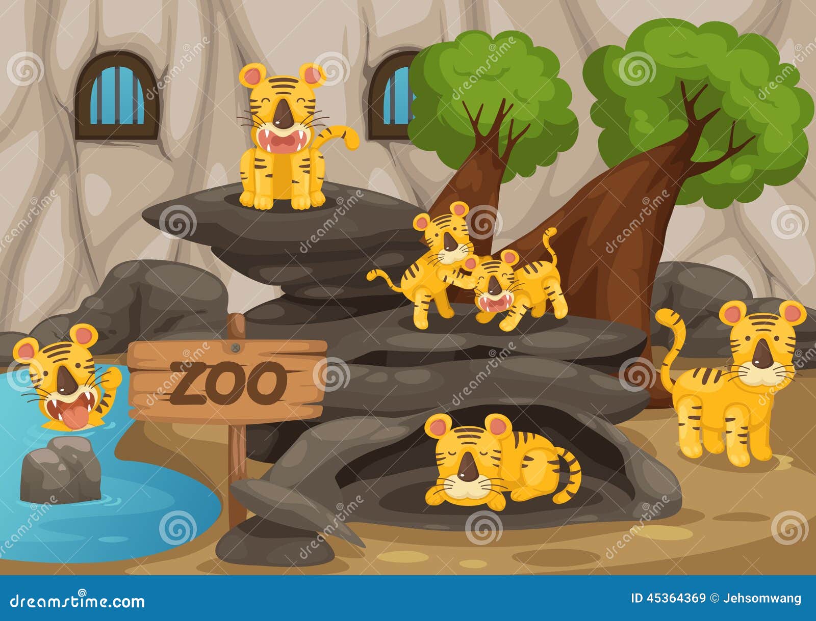 zoo and tiger