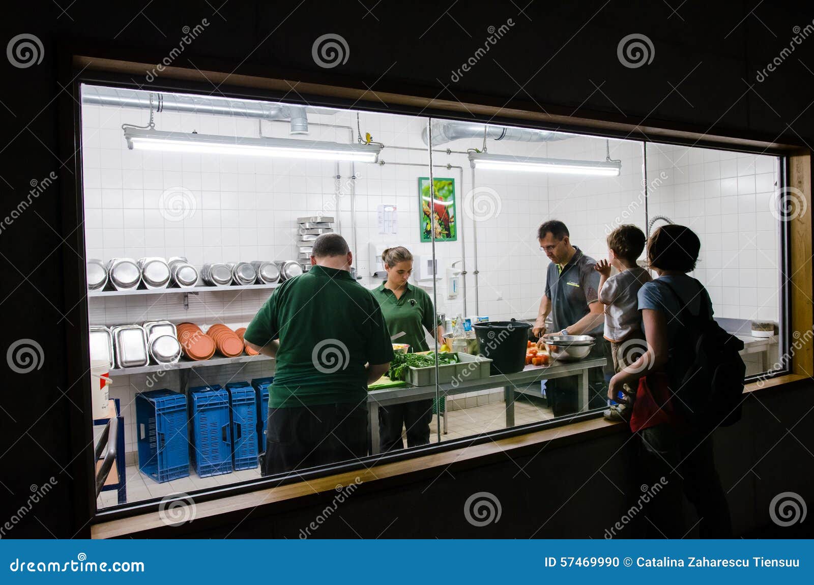 Zoo Workers Preparing Meals for the Animals at Berlin Zoo Editorial