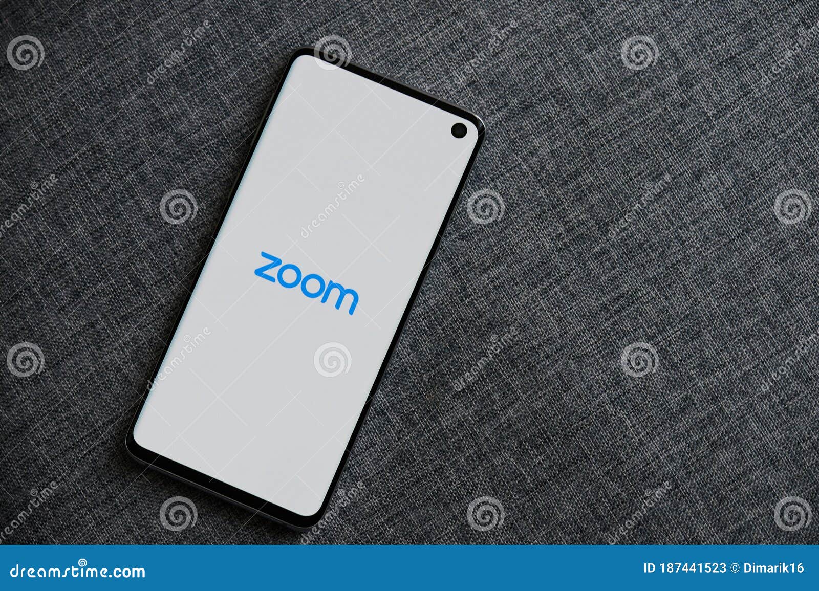 Zoom App on Smartphone Screen Editorial Stock Photo - Image of symbol